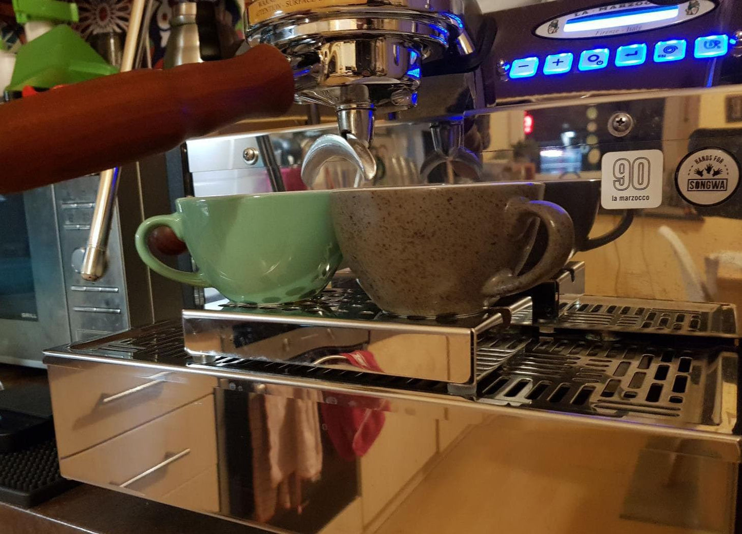 YOLOYO Coffee Espresso Cup Riser Stand, Coffee Drip Tray, Espresso Mug Riser Holder with Premium Stainless Steel for Espresso Machines, Height 50mm