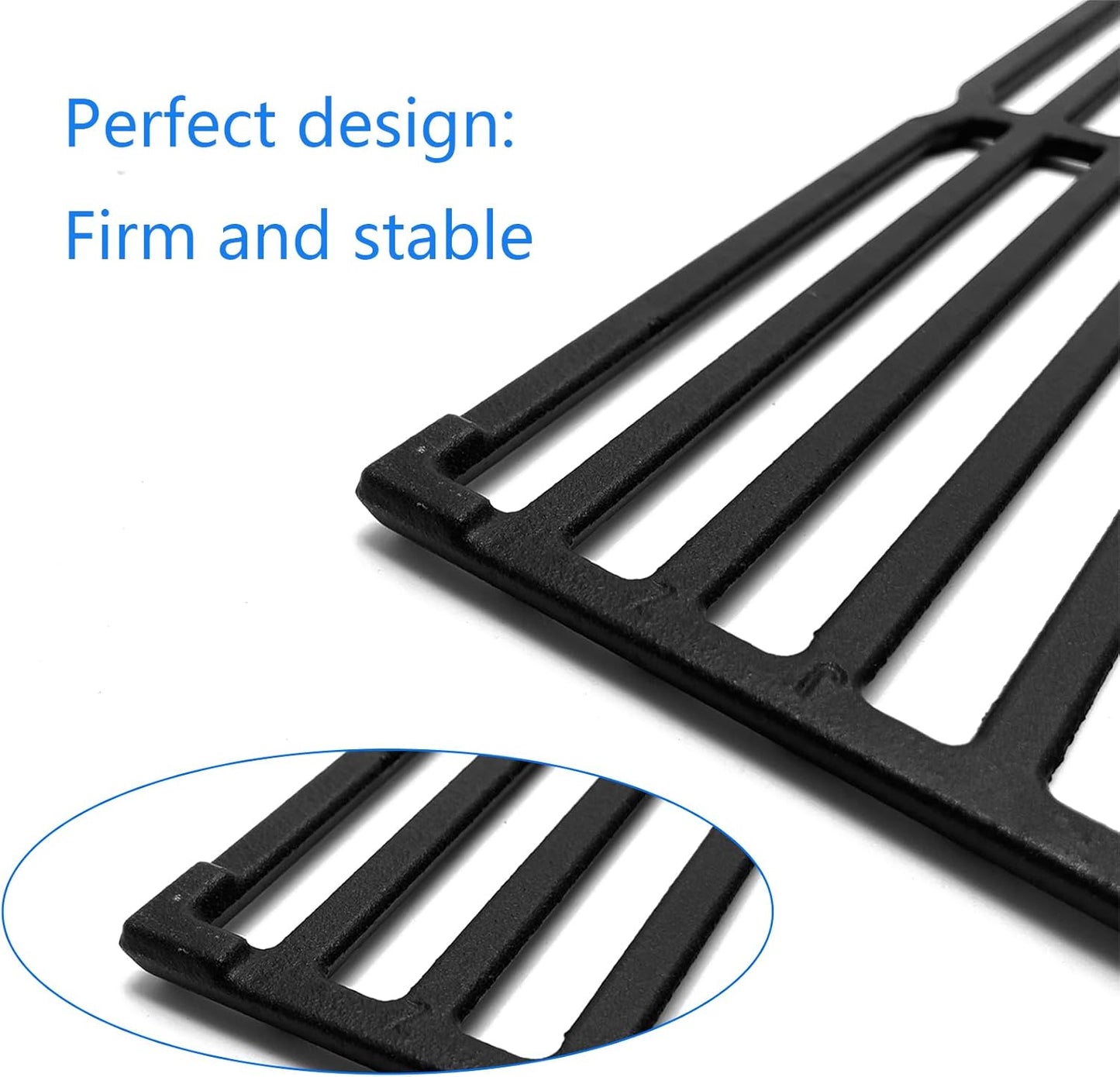 15" Cast Iron Grid grates Replacement Parts for Weber Spirit E200 S-200 Spirit E-210 Spirit S-210 Spirit 500, Genesis Silver A Gas Grills 7522 7521 7523 65904 65905