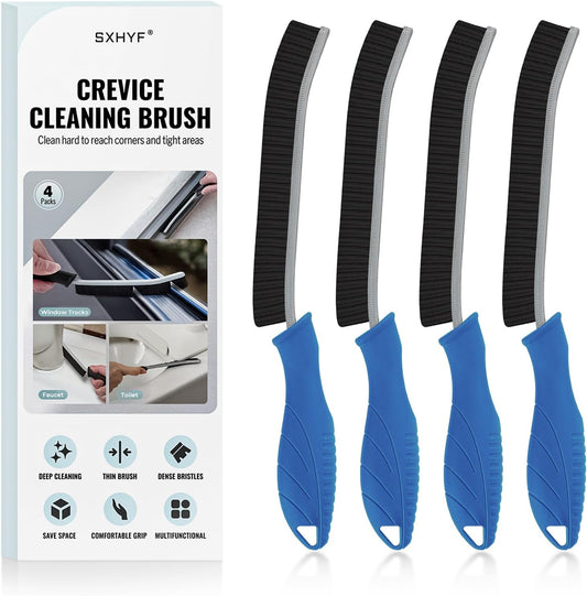 SXhyf Crevice Cleaning Brush - Grout Scrub Brush, House Cleaning Supplies, Gap Cleaning Tools, Home Essentials, Gifts for Women Men, Hard Bristle Crevice Cleaner Brush for Household Use, Bathroom