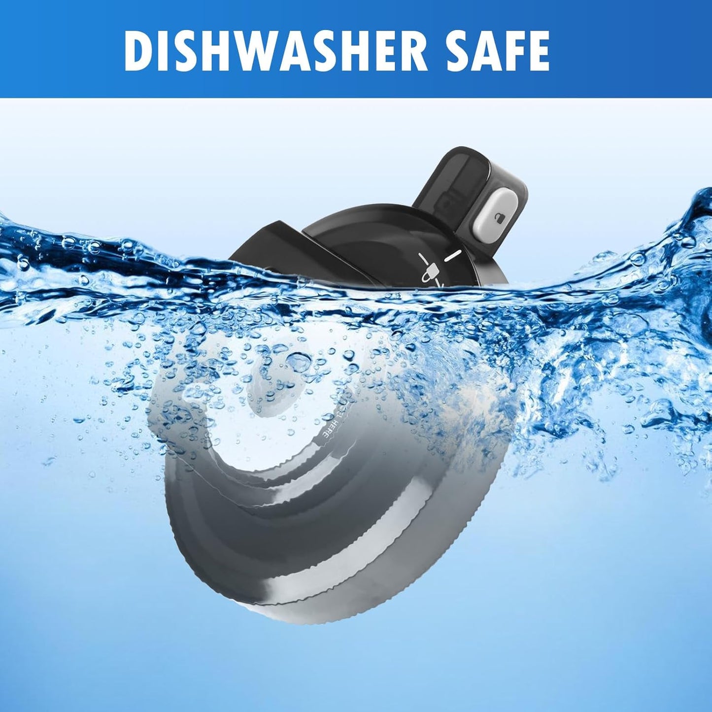 Outer Bowl Lid for NC301 Ninja Creami Ice Cream Maker, Creami Lid Replacement Parts Compatible with NC301 / NC300 / NC299AMZ / NC201 / NC101 Series (NO Paddle)