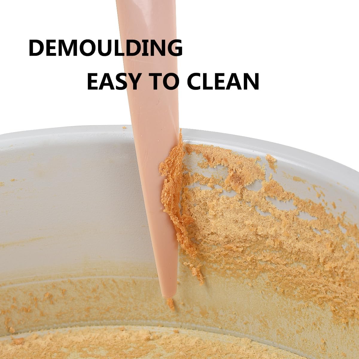 Guowall 6 inch Cake Pan with Removable Bottom Carbon Steel Round Chiffon Cake Tin Round Shaped Nonstick Cheesecake Mould for Baking - Cream Color