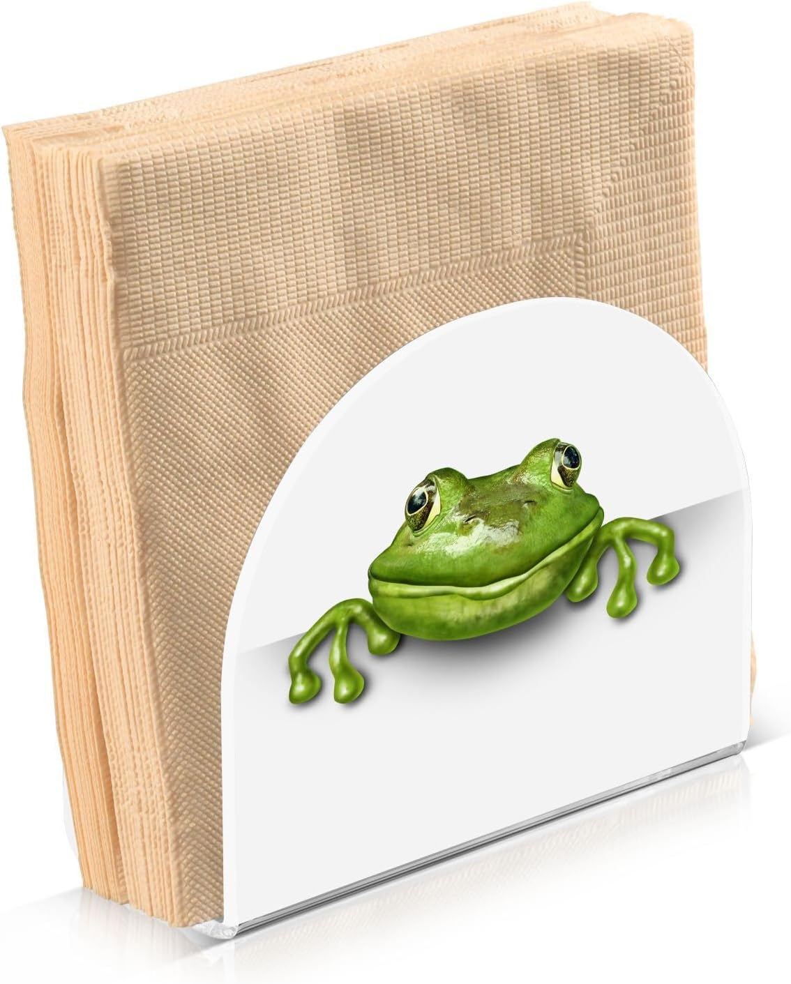 Frog Napkin Holder for Table Paper Napkins Holder Acrylic Tissue Dispenser Kitchen Dining Room Bathroom Party Car Decor