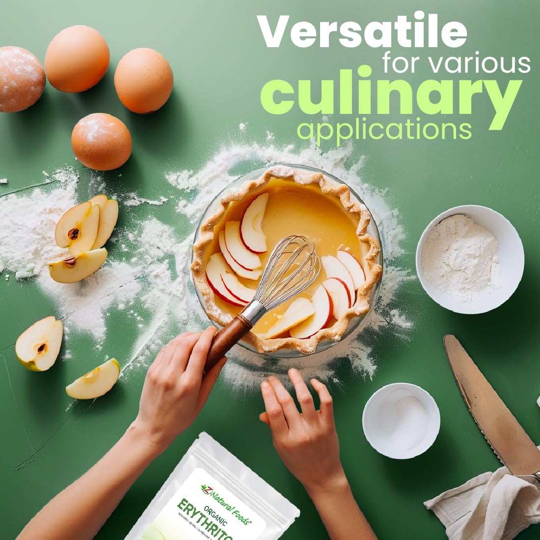 Z Natural Foods Organic Coconut Sugar - Nutrient-Dense, Flavorful & Unrefined Brown Coconut Sugar - Perfect for Tea, Coffee, Oatmeal, Deserts & Baking, Non-GMO, Vegan, Gluten-Free, 1 lb