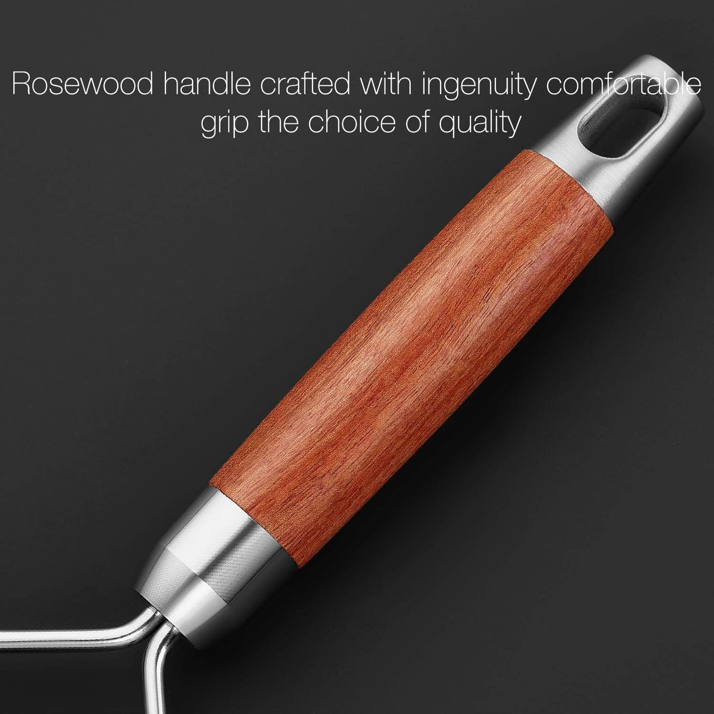 Professional-Grade Lemon Zester with Fine Blades, Lightweight Cheese/Vegetable Grater, Solid Wood Handle Design - Rust-Resistant, Durable, Essential Kitchen Tool （B2）