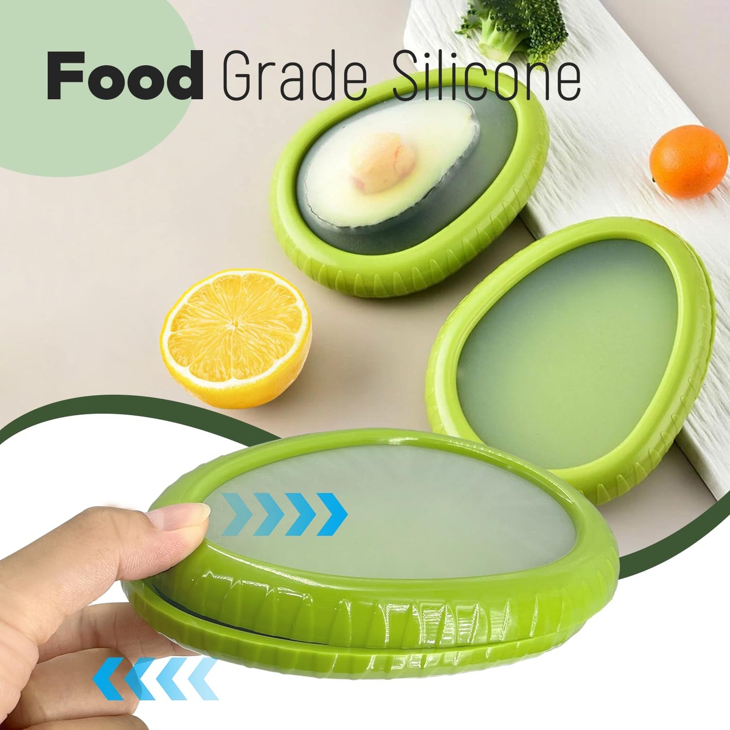 3-Piece Avocado Slicer and Storage Container Set
