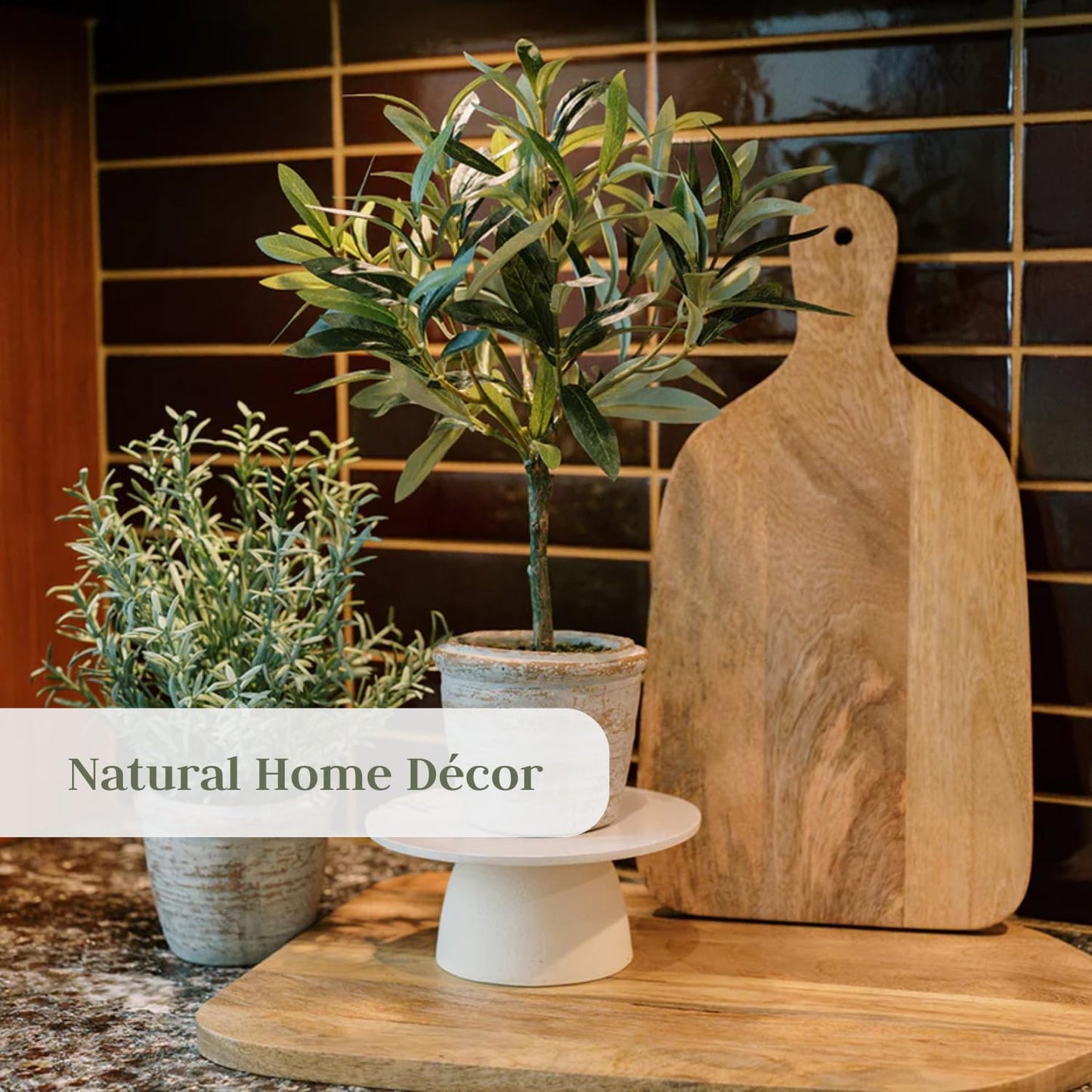 Wood Cutting Board 24x13 Handmade Serving & Chopping Board Paddle with Handle, Premium Home Decor Wooden Cutting Boards for Kitchen Display & Chopping, Light Wood