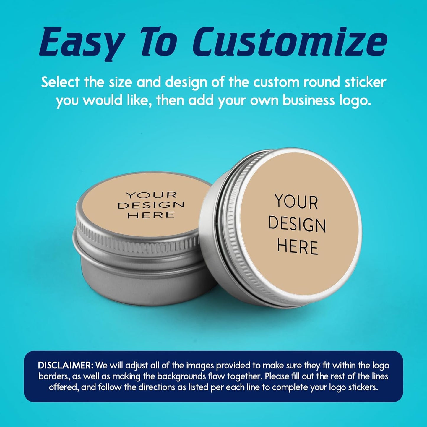 100 Custom Vinyl Stickers - Upload Your own Image, Text, Design, Logo - Personalized Logo Labels for Handmade, Packaging, Bottle, Jars, Candle, Brand Stickers (Wood Lights, 4x4)