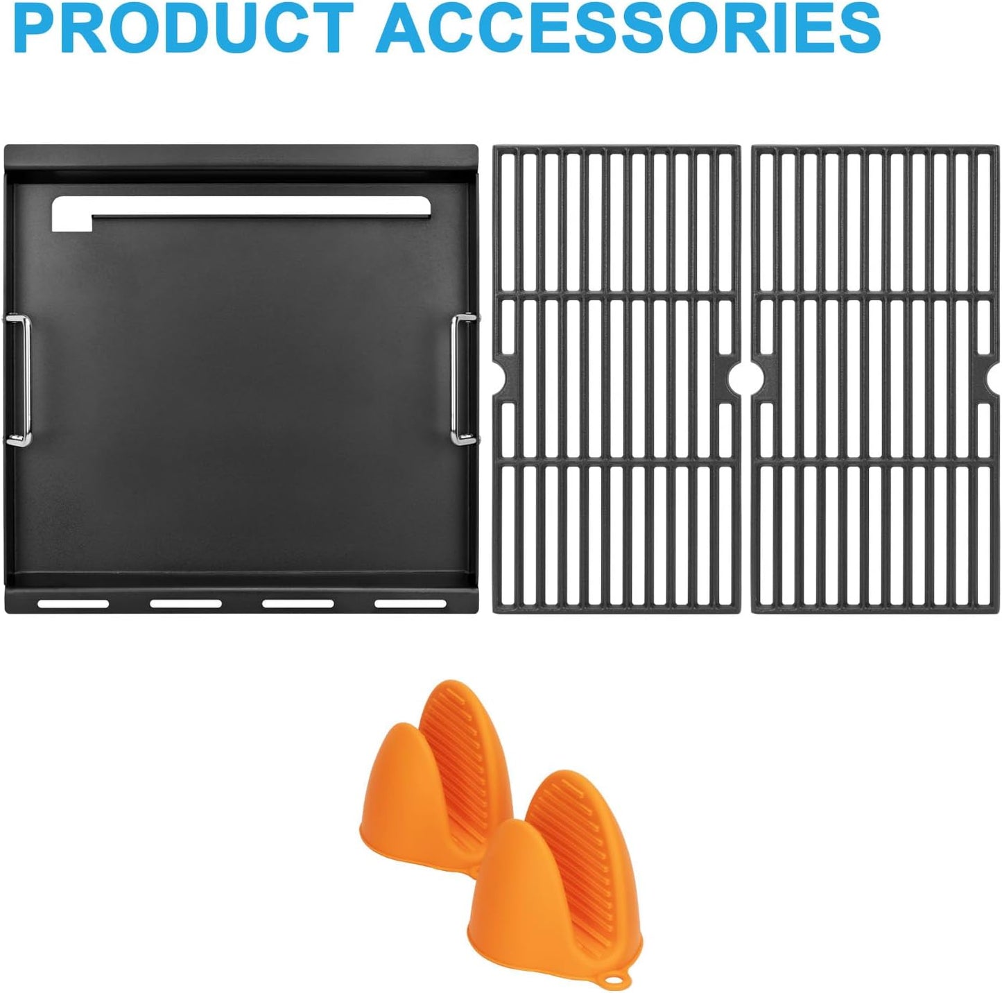 Griddle Inserts for Charbroil Performance 6 Burner Grill, Flat Top Griddle for Charbroil Grill 463245917 463238218 463276517 466245917, 463347017 463349917, Replace for G470-0002-W1 G470-0003-W1