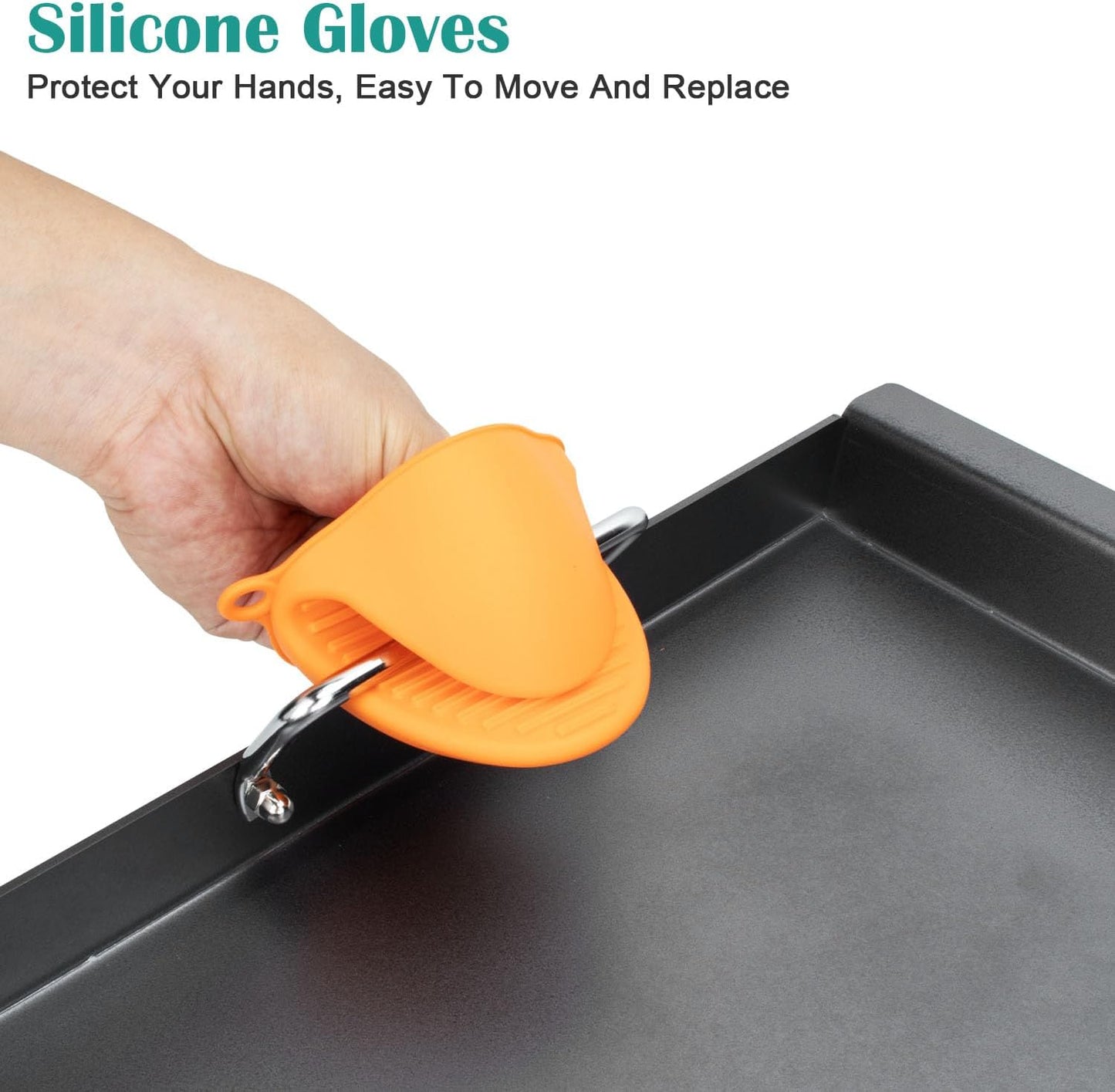 Full-Size Griddle Inserts for Home Depot Nexgrill 5 Burner 720-0888, 720-0888N, 720-0882A, 720-0882S, Flat Top Grill Griddle for Nexgrill 4 Burner 720-0830H 720-0830X 720-0888S 720-0783W Grill