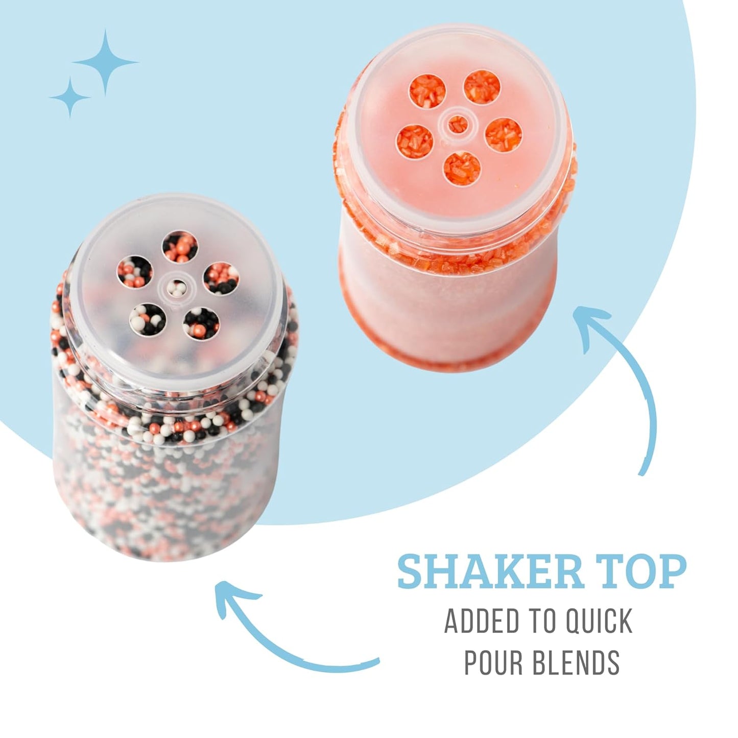 Sweets Indeed Sprinkles, Halloween Sprinkles, Candy Eyeballs, 4 Pack, 10.90 ounces, Edible Sprinkle Mix, Perfect for Cake Decorations, Baking, Ice Cream, Cookies, Cupcake Topper, 10.90 ounces (Halloween)