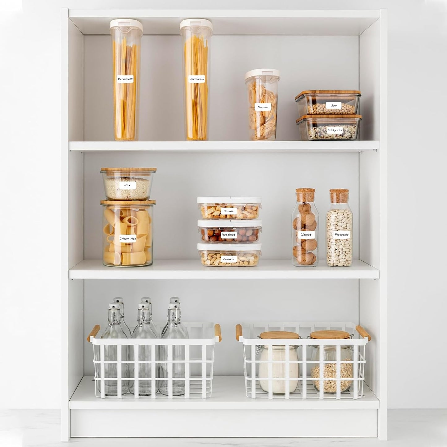 1620 Pcs File Folder Labels 0.6 x 1 Inch Blank Name Labels White Labels Stickers Writable Food Labels for Jars Boxes Envelopes School Office Kitchen