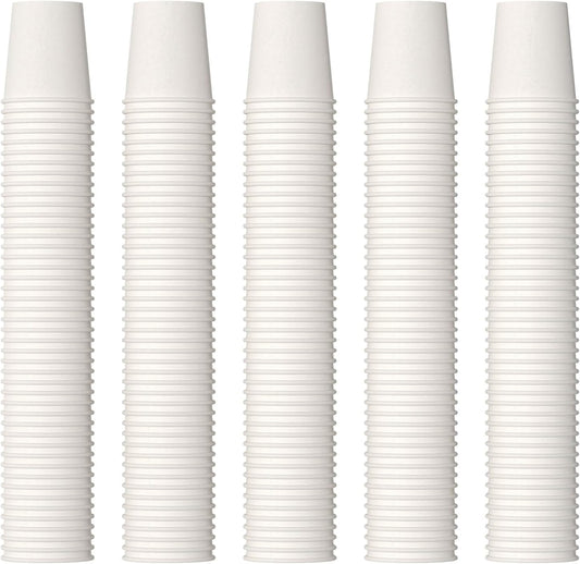JOLLY PARTY 2 oz Bathroom Cups,700 Pack Small Paper Cups, White Mouthwash Cups, Disposable Mini Paper Espresso Cup, Paper Sampling Cup
