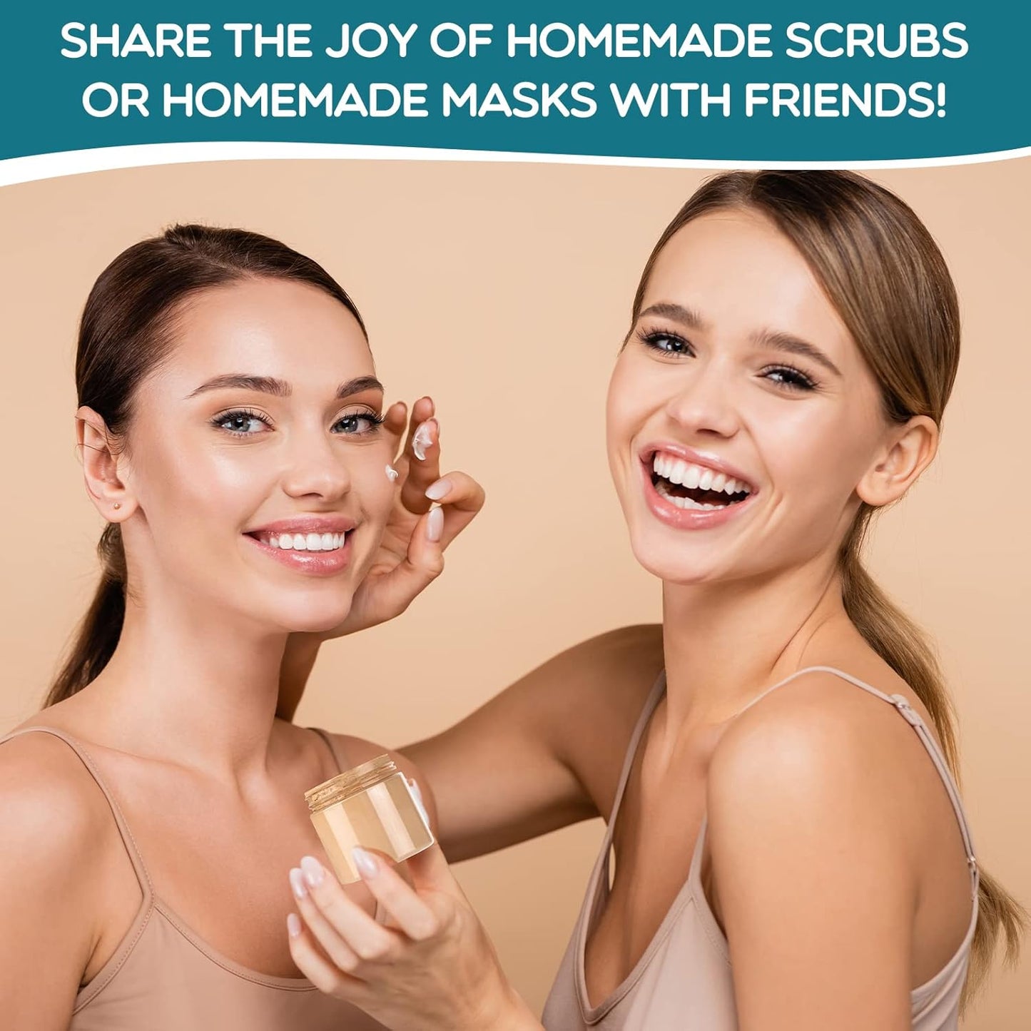 SATINIOR 6 Pack 1 oz Plastic Jars Containers with Lids Wide-mouth Refillable Leakproof Reusable Round Empty Jars for Travel Cosmetic Dry Food Spice Candy Cookie Home Kitchen Organizing(Blue)