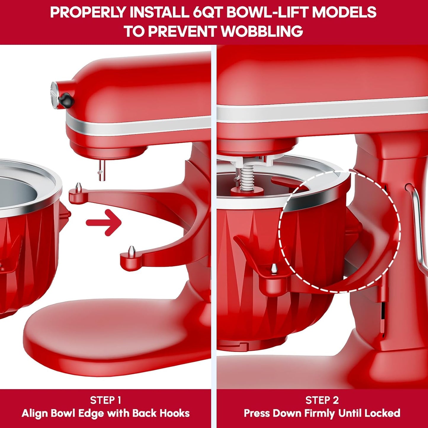 InnoMoon Ice Cream Maker Attachment for KitchenAid Stand Mixer, Compatible for Kitchenaid 4.5QT/5QT/6QT/7QT Stand Mixer, 2-Quart Frozen Yogurt, Sorbet Gelato Maker, Kitchen aid Ice Cream Maker (Red)