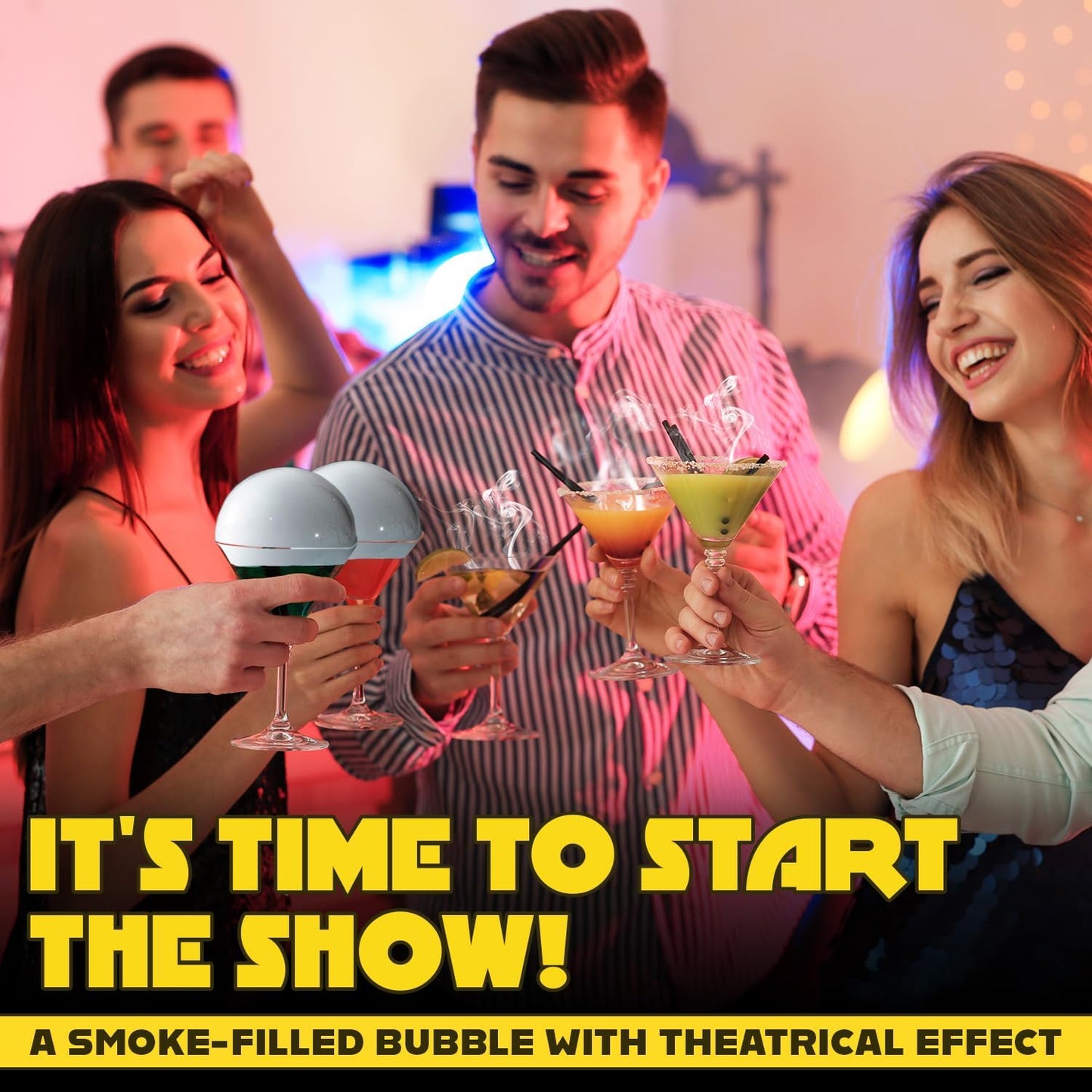 Smoking Gun Edible NON-toxic Bubble Mixture for Cocktail - (2 x 8oz), Wood Smoke Infuser and Smoker Machine Accessory - Cold Smoke for Drinks - Pack of 2 - made in USA