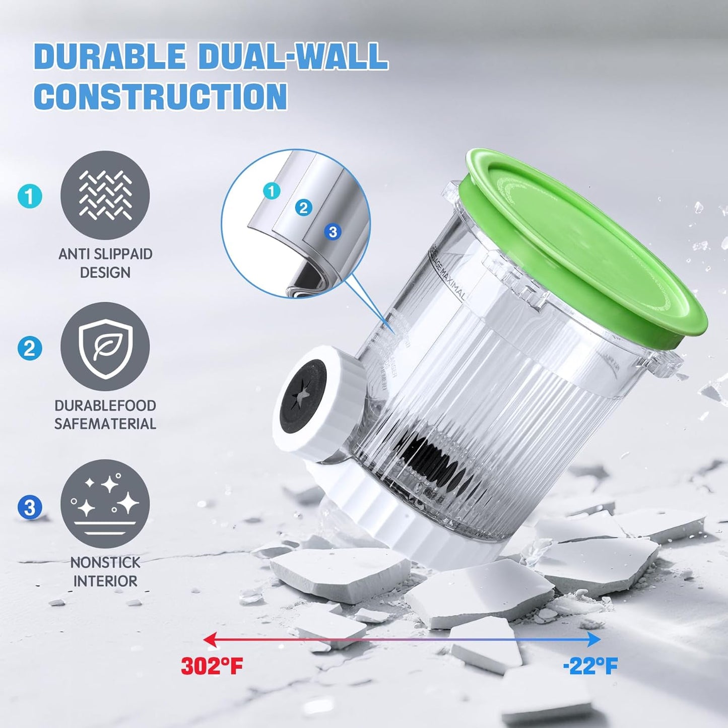 4 Pack Creami Swirl Pints & Lids for Ninja, Compatible with NC700 Series Ninja Swirl Ice Cream & Soft Serve Makers, with 4 Spoons & 64 Writable Labels, BPA-Free & Dishwasher Safe, Green Lids