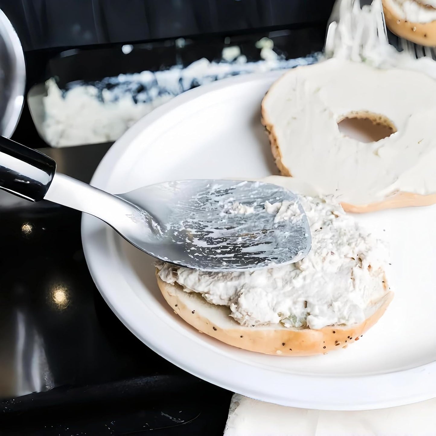 Professional Ice Cream Scoop Set, Stainless Steel Trigger Release Portion Scoop and Classic Ice Cream Spade Design for Frozen Treats,Baking Cookie Dough