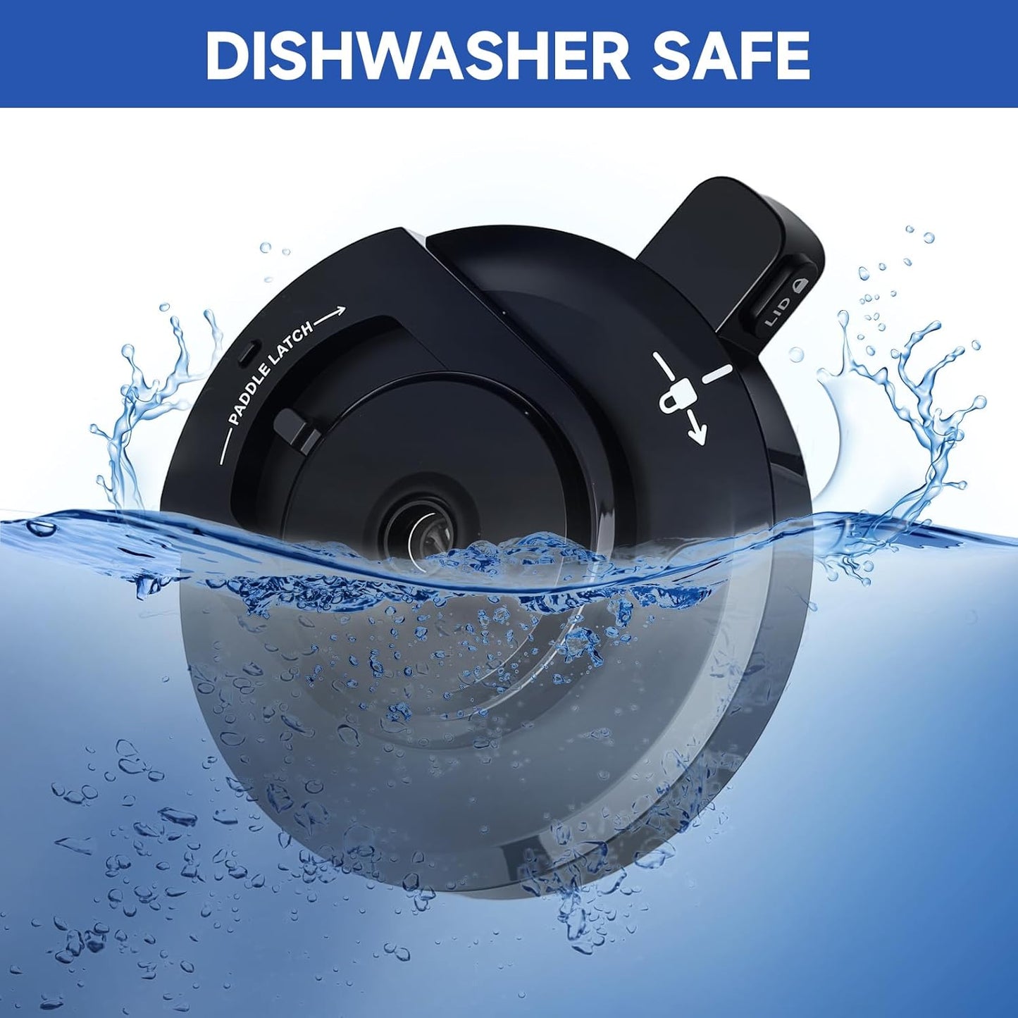 Outer Bowl Lid for NC301 Ice Cream Maker,Reusable Creami Replacement Lid, Creami Accessories Compatible with NC299AMZ/NC301/NC300/NC201/NC101 Series (NO Paddle)