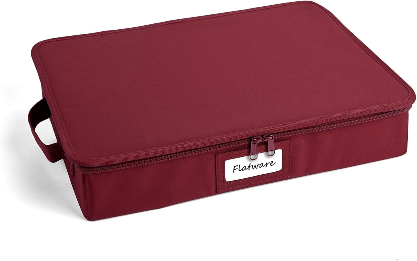 Covermates Keepsakes Flatware Storage Box - Stackable - Reinforced Handles - China Storage, Scarlett Red