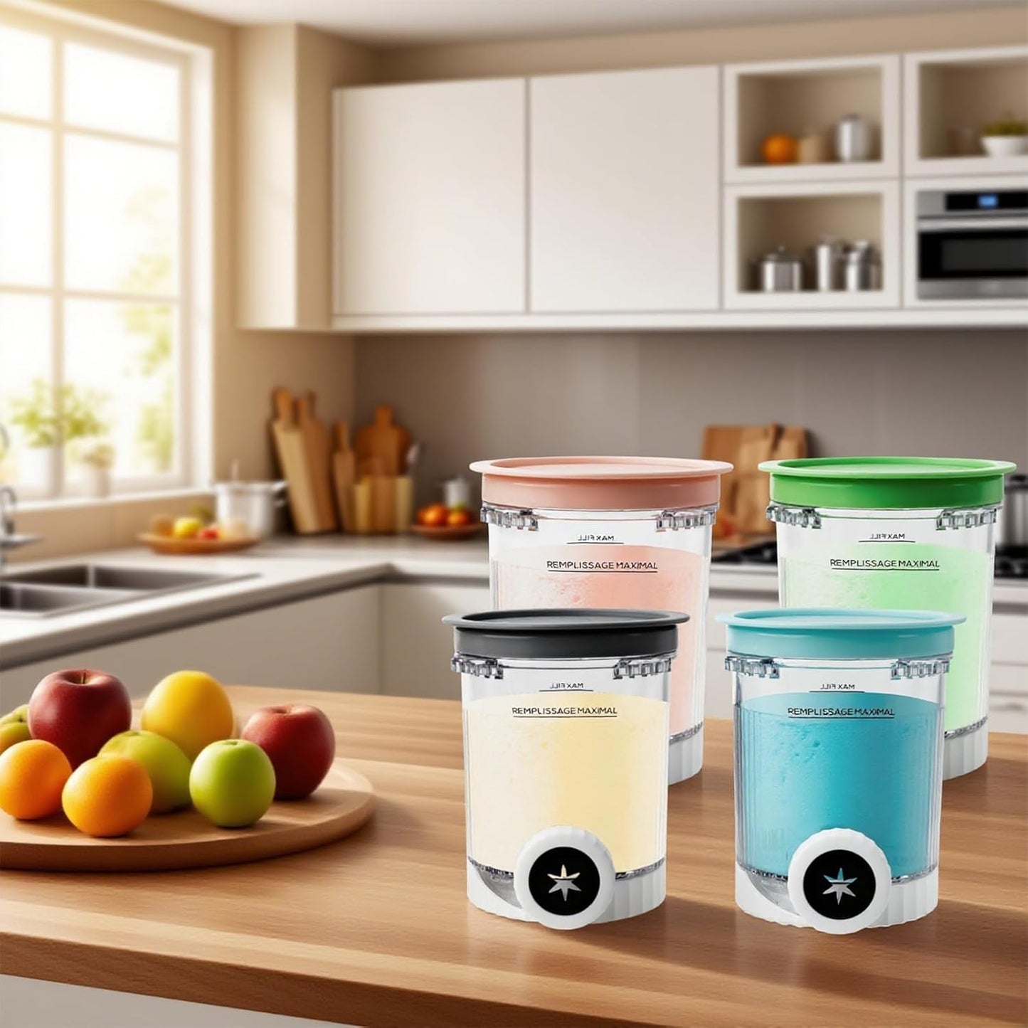 Pints and Lids Replacement Compatible with Ninja Creami Swirl NC700 Series, 16oz Containers for NC701, NC701Q, CN701CO Ice Cream Makers, BPA-Free, Clear (2-Packs)