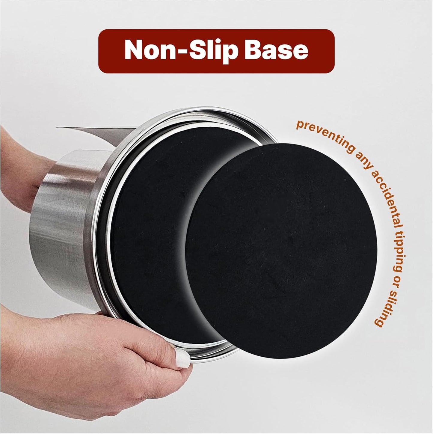 Stainless Steel Paper Towel Holder Countertop, Modern Spiral Cover Design,Keep Paper Towel Clean,Weighted Base for Stability, Freestanding Easy One-Handed Operation for Kitchen Bathroom,Silver