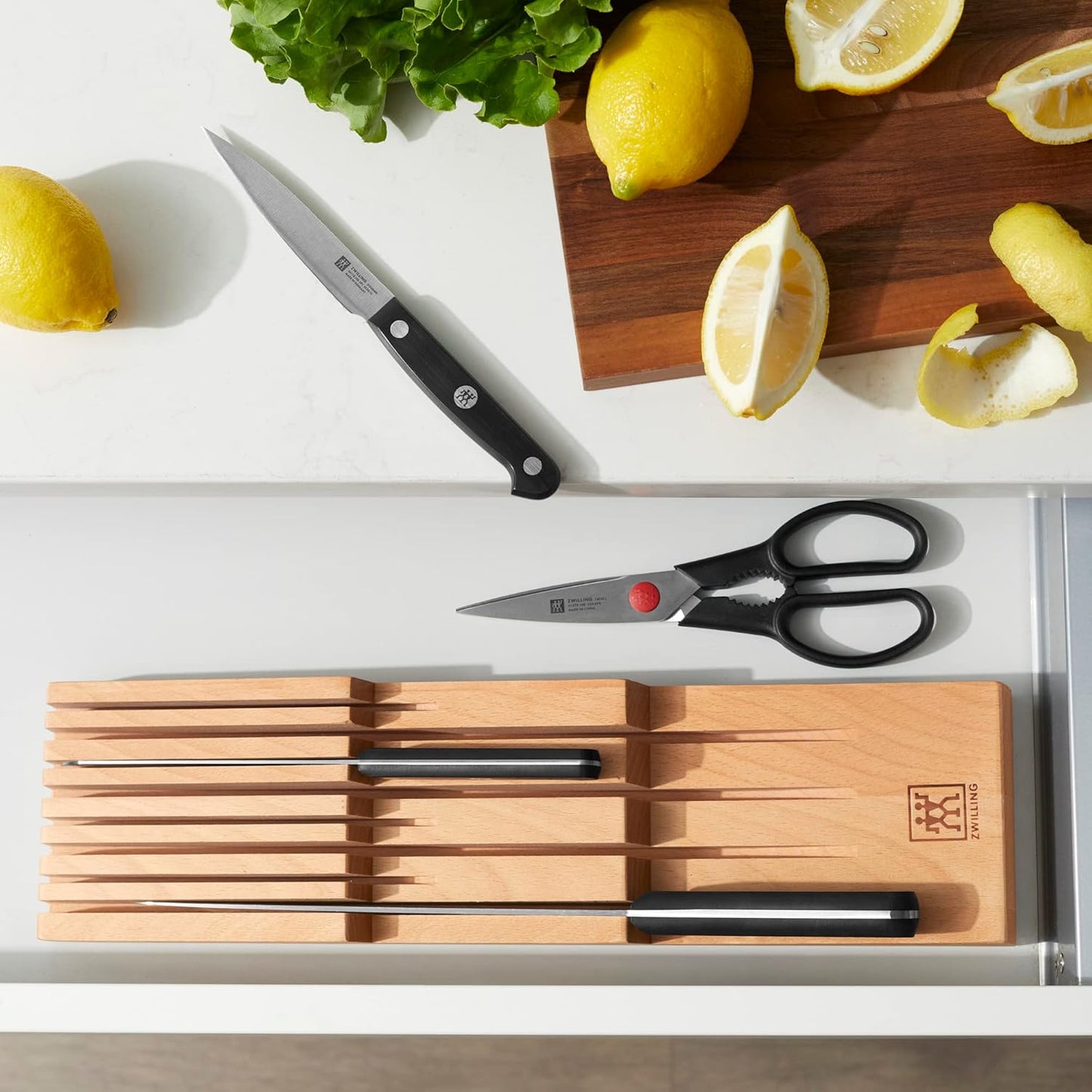 ZWILLING In-drawer Knife Organizer, 8-slot, Beechwood