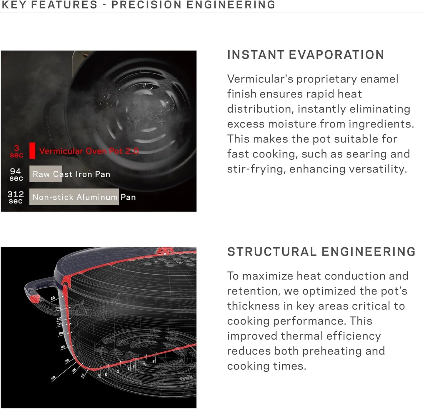 Vermicular Oven Pot 2.0 | Lightweight Enameled Cast Iron Pot | 18cm (2 Qt) | Non-Toxic | Induction-compatible | Dutch Oven | Made in Japan | Matte Himalayan Pink