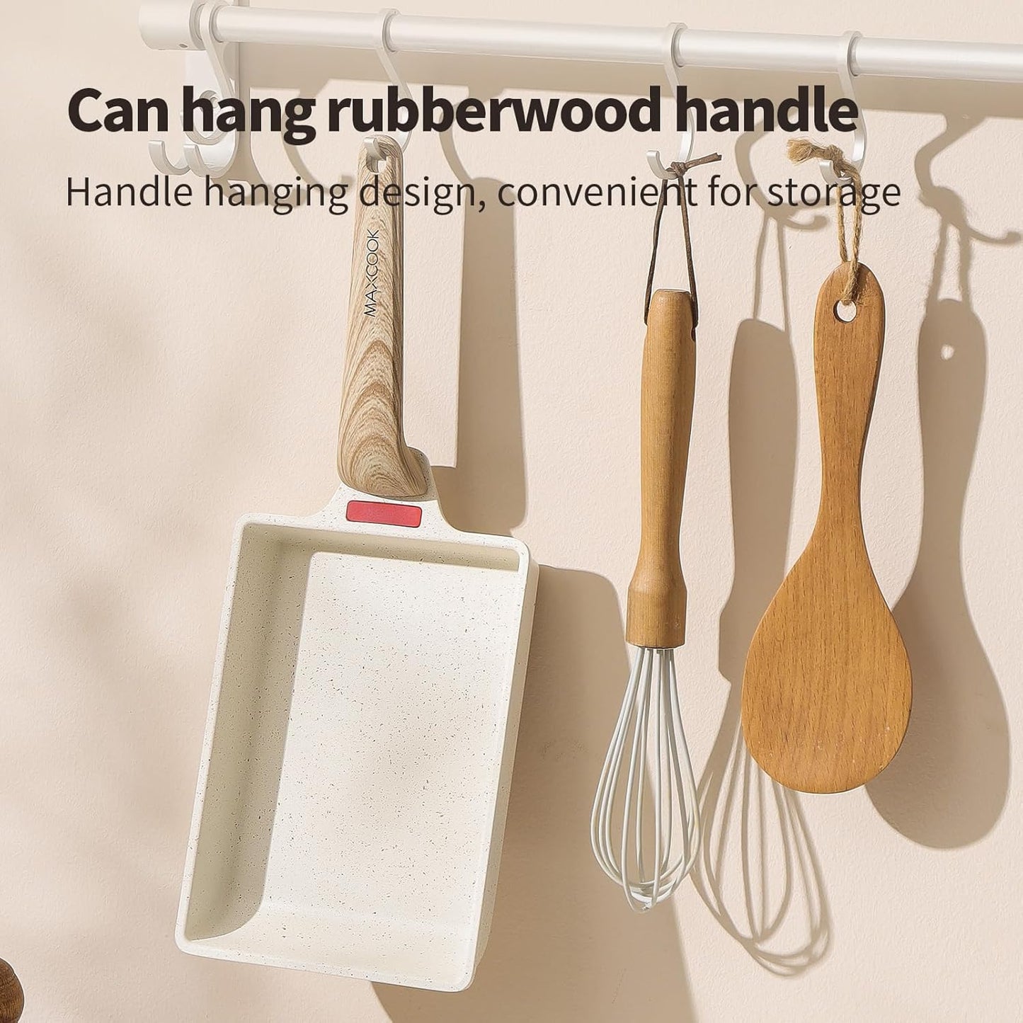 Small Egg Pan Tamagoyaki Nonstick Japanese Omelette Square Egg for Induction Gas Ceramic Stovetop