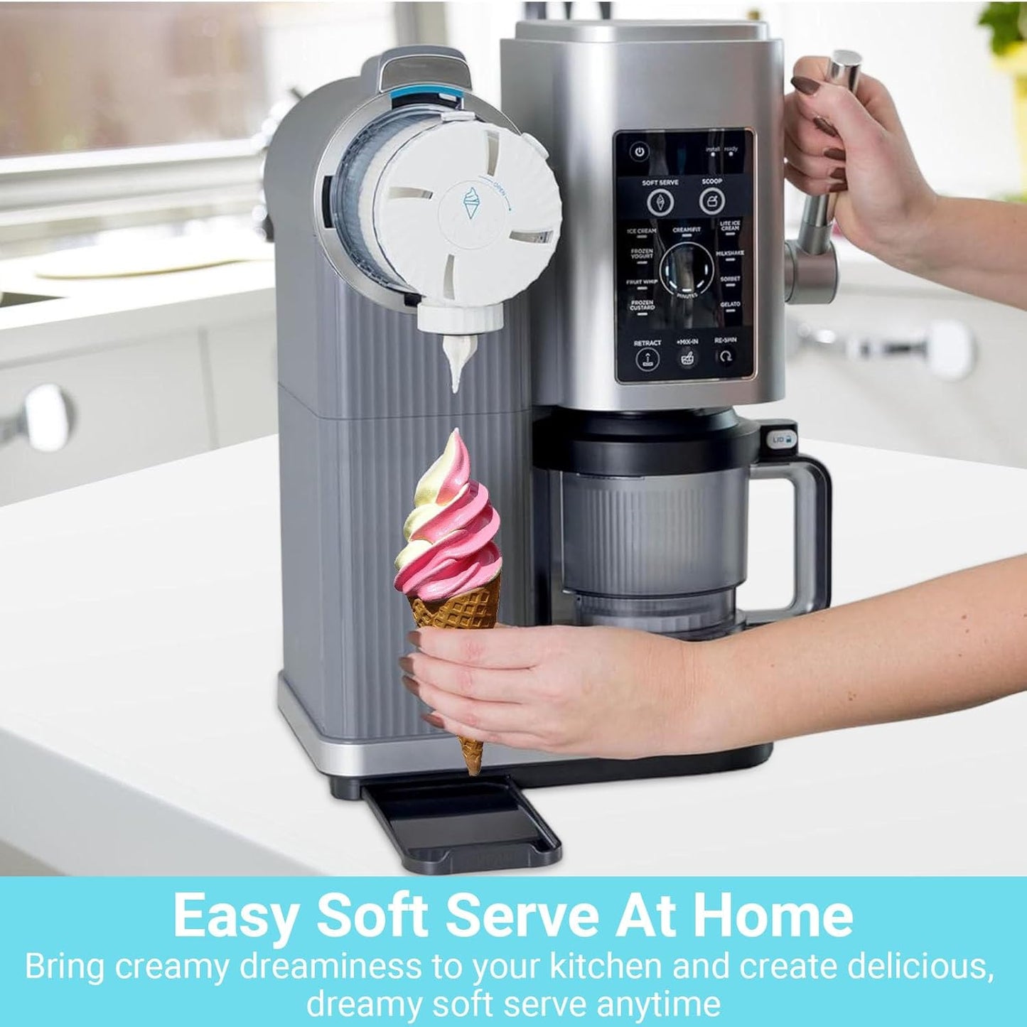 2 Pack Swirl CREAMi Pints and Lids for Ninja NC700 NC701 Series, 16oz Creami Pint Containers Compatible with Ninja Creami Swirl NC700 Series Ice Cream & Soft Serve Makers, BPA-Free & Dishwasher Safe