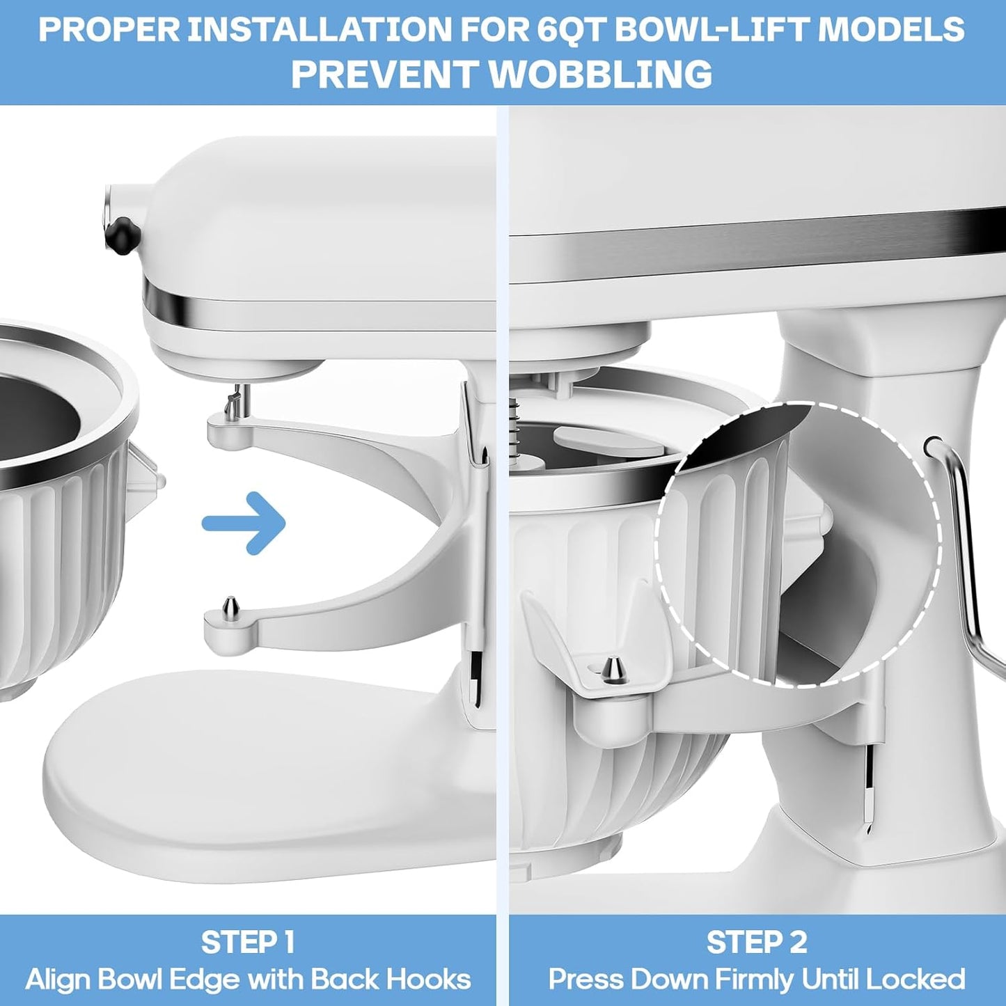 GVODE Ice Cream Maker Attachment for KitchenAid - Upgraded Leak-Proof Design, 2 Quart Bowl Compatible with 4.5QT to 7QT Models,Homemade Sorbet Gelato,Yogurt & Ice Cream attachment for Kitchen aid