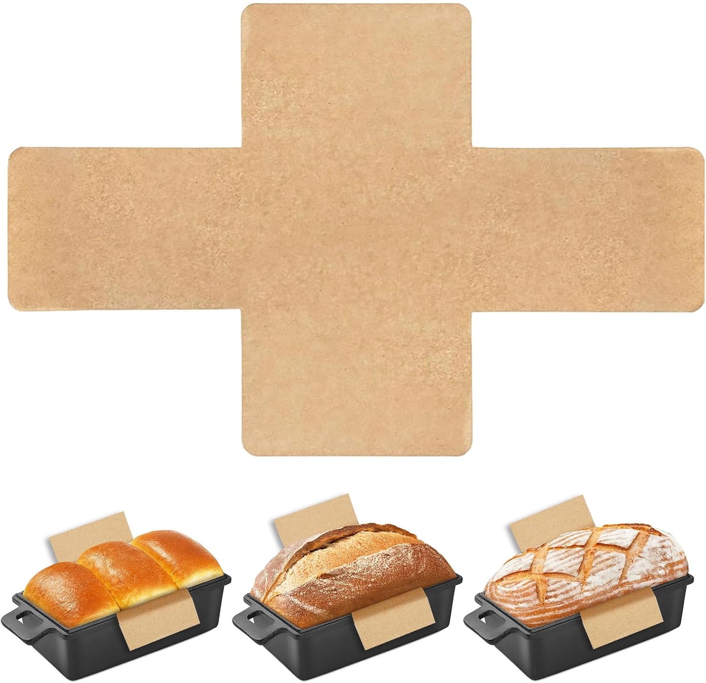 100 Pcs Loaf Pan Liners for Baking Bread 9x5 inches, Baking Paper, Non-Stick Greaseproof Paper, Bread Pan Parchment Paper for Baking Toast Bread, Cakes, Banana Bread