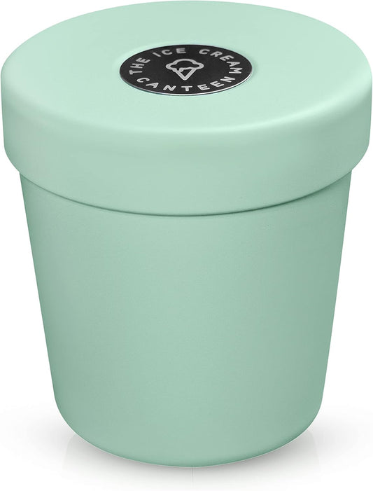 Vacuum Insulated Double Wall Stainless Steel Thermos Container for the pint of ice cream enjoy ice cream anywhere (Mint Green)