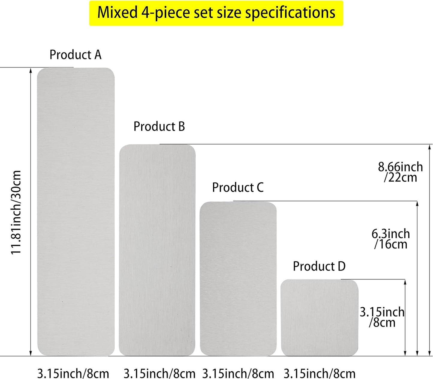 Set of 4 Water Absorbent Stone Trays, Kitchen/Bathroom Soap Dish, Instant Dry Sink Organizers Used for Hand Soap & Plants & Toiletries in The Modern Home