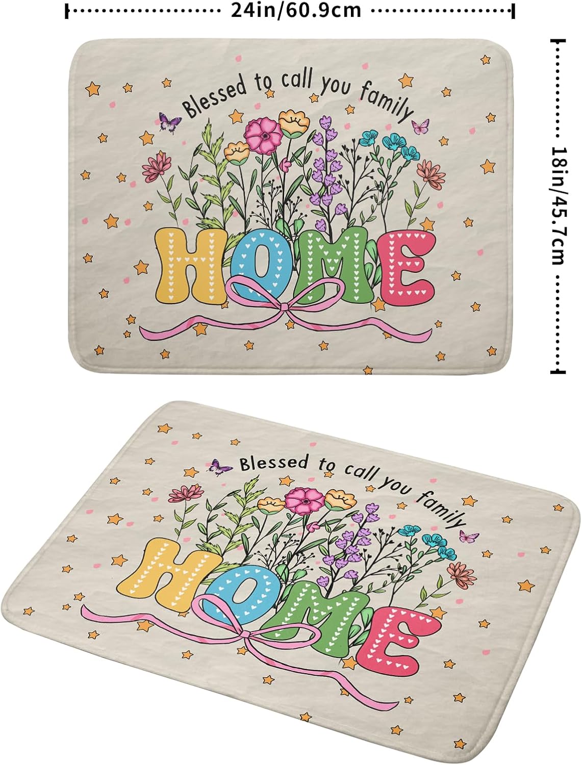 Colorful Home Dish Drying Mat Cute Home Microfiber Absorbent Kitchen Counter Pad 18 X 24 in for Dining Coffee Bar Decor