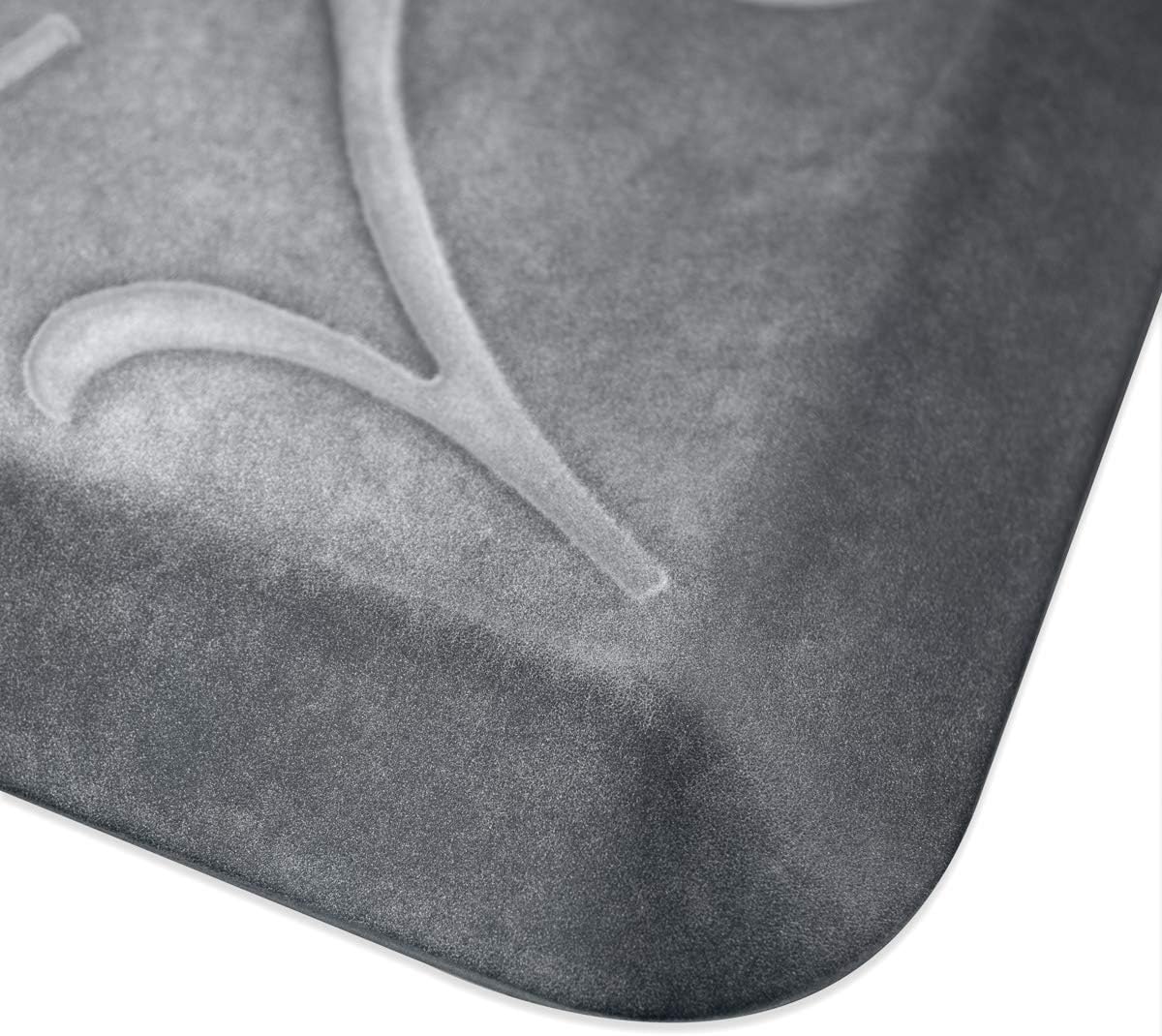 WellnessMats Bella Collection Anti-Fatigue Floor Mat, Polyurethane – Ergonomic Support Pad for Home, Kitchen, Garage, Office Standing Desk – Water Resistant - Made in USA