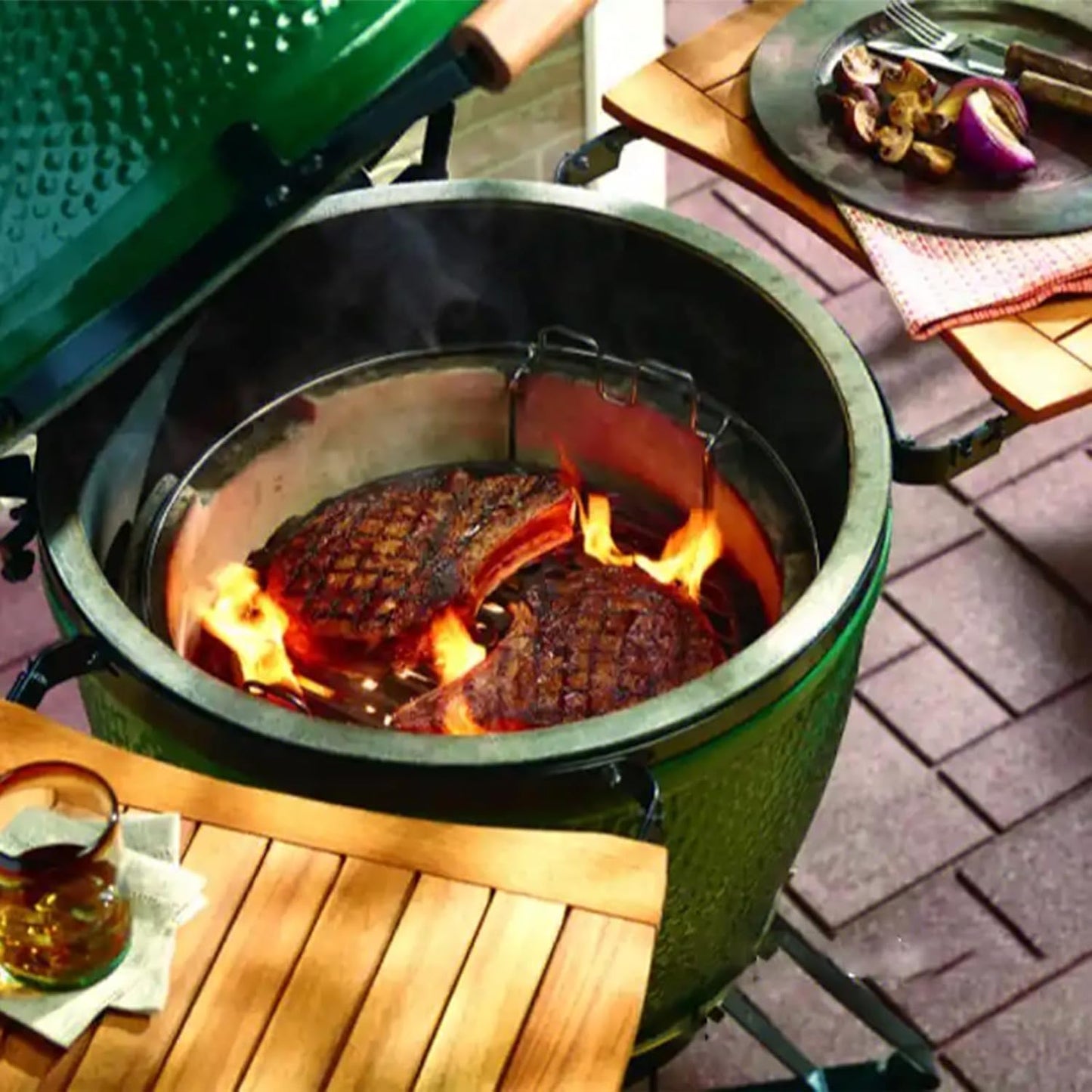 7441 Round 17" Cast Iron Fire Grate, Charcoal Grates Bottom Plate Replacement Parts for Weber 22" Kettle, One-Touch, Master Touch, Bar-B-Kettle, Performer，Big Green Egg XL Charcoal Grill