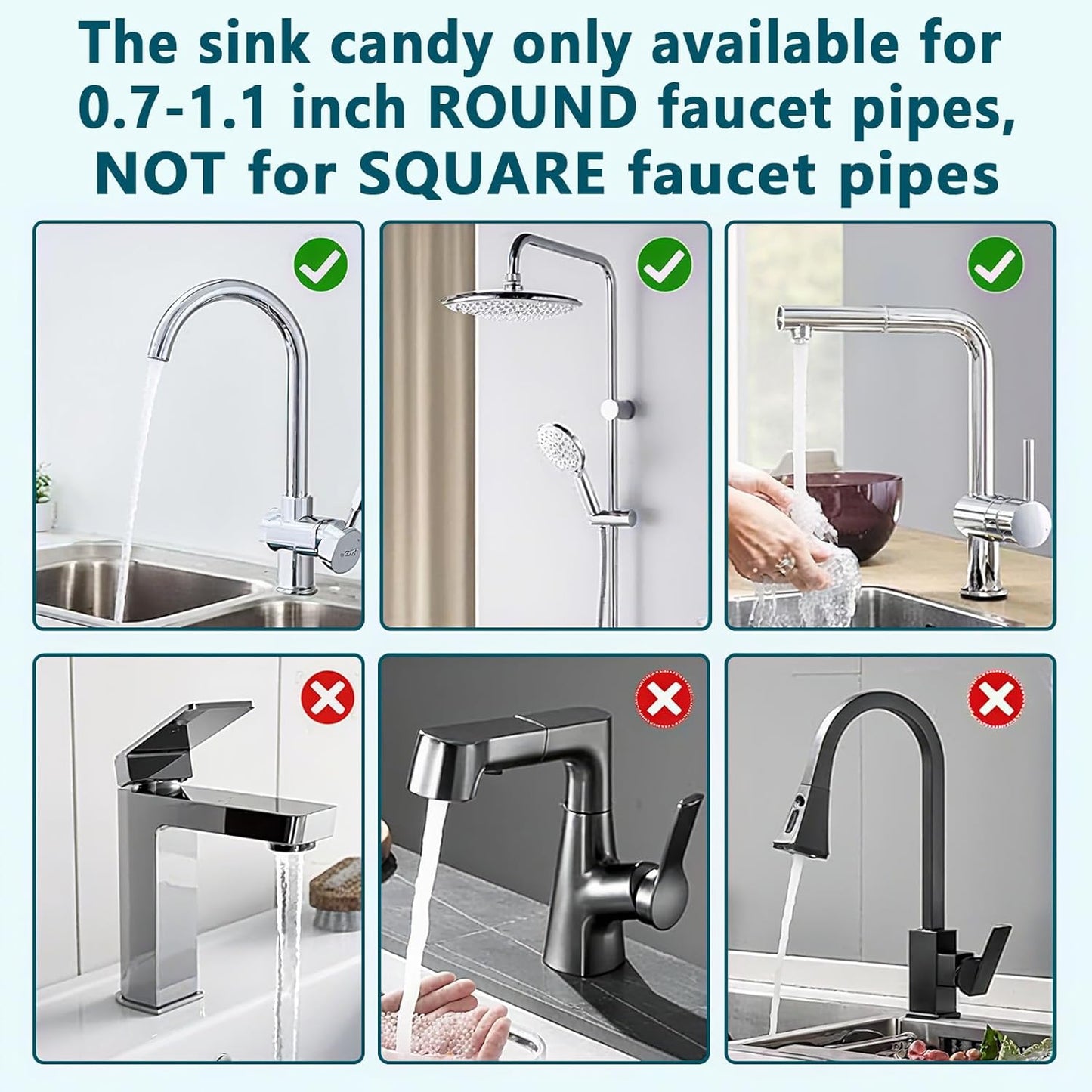 Sink Faucet Organizer Sponge Holder, Over Faucet Sink for 0.7-1.1" Round Water Pipe, Rustproof Caddy Rack, Adjustable Storage Shelf for Kitchen, Bathroom (Either Side Silver)