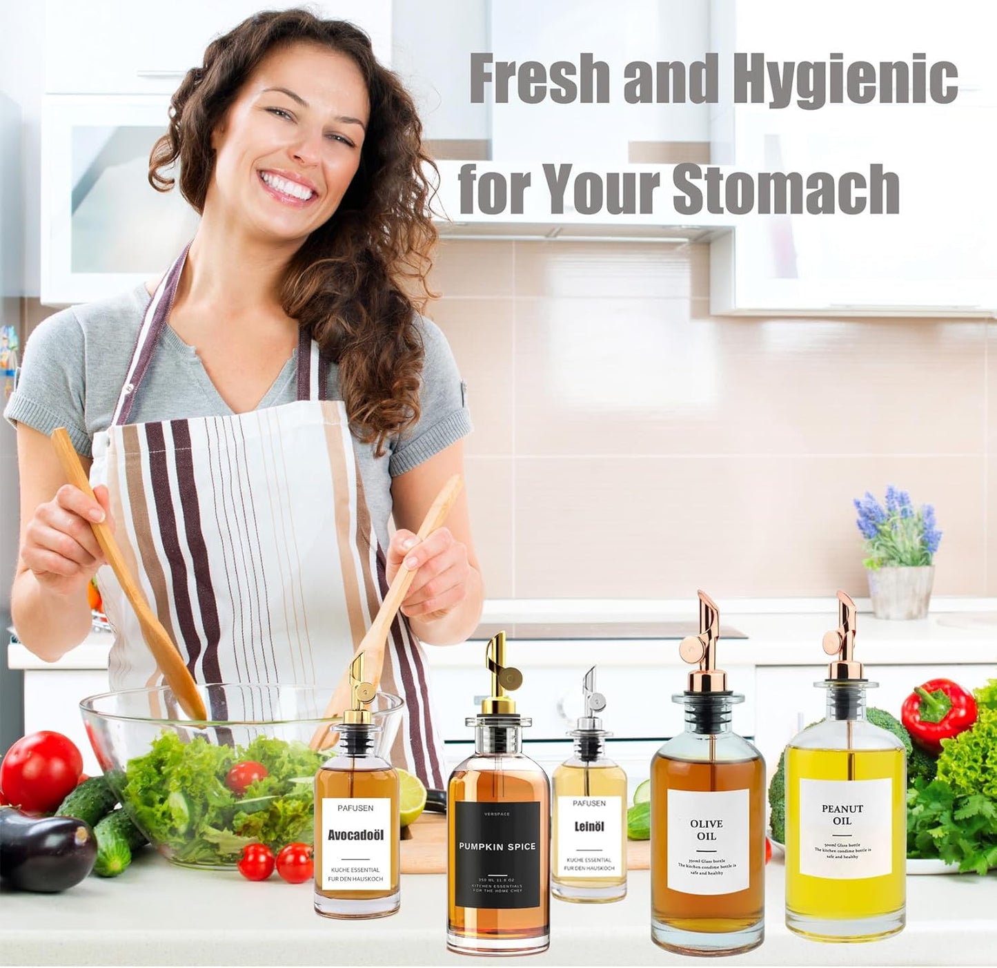 Pafuen Auto Liquor Pour Spout (4, Rose gold)