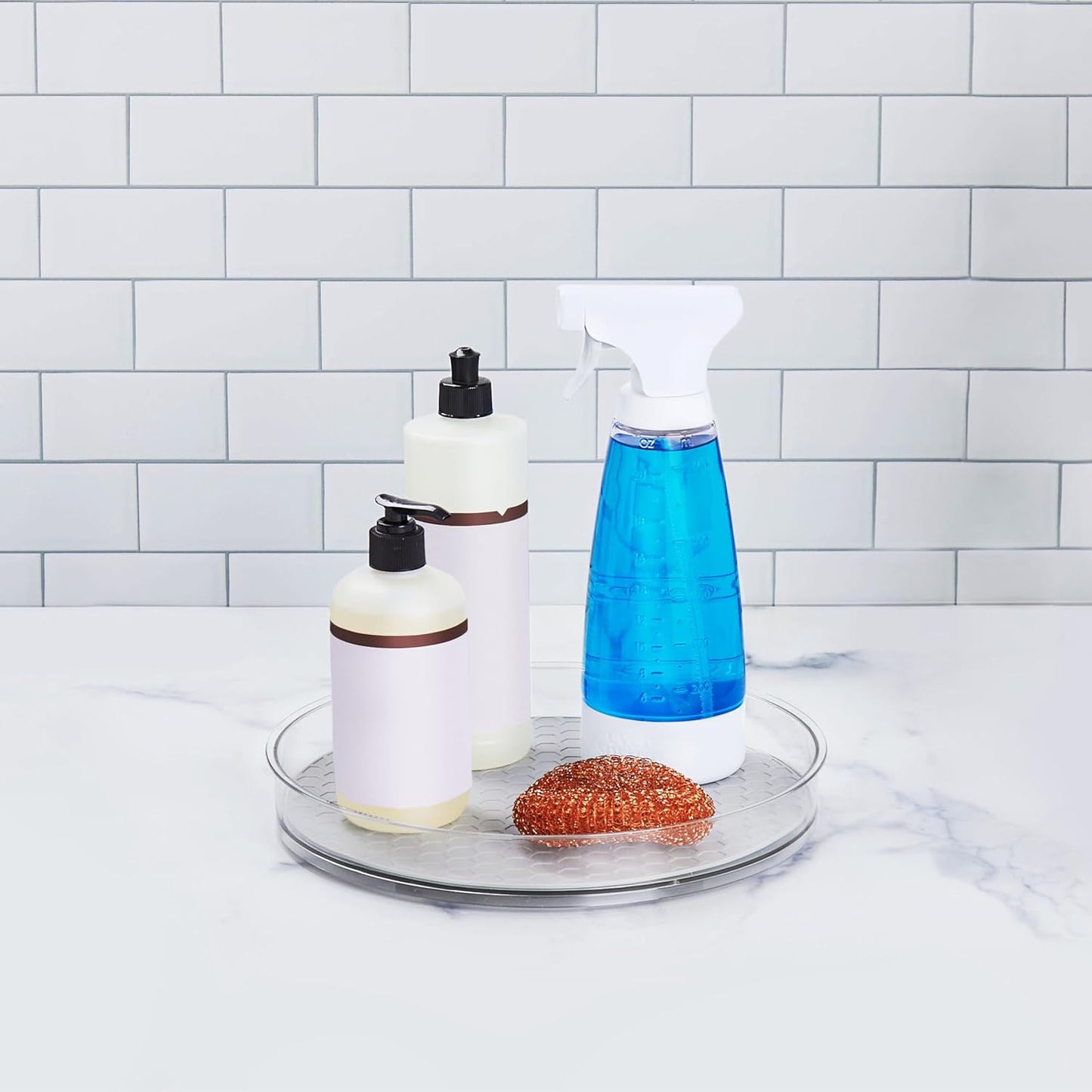 Spectrum Lazy Susan Organizer, Hexa Large 11" - Lazy Susan Turntable for Cabinet, Refrigerator, Pantry, Table, & Shelf - Rotating & Spinning Pantry Organization - Spice Rack Storage for Fridge