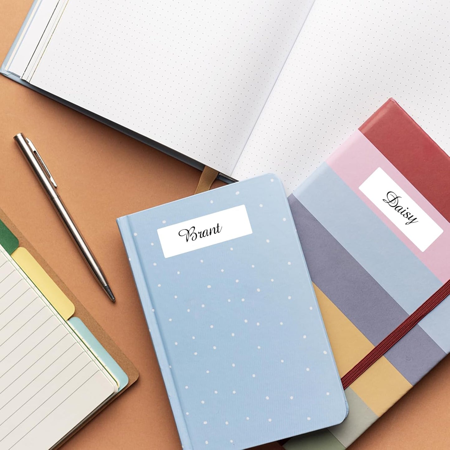 500 Blank Removable Freezer Labels Water Oil Resistant with Perforation Line for Food Containers Jars Pantry Organization (Ink Quick-Dry，1” x 3”)