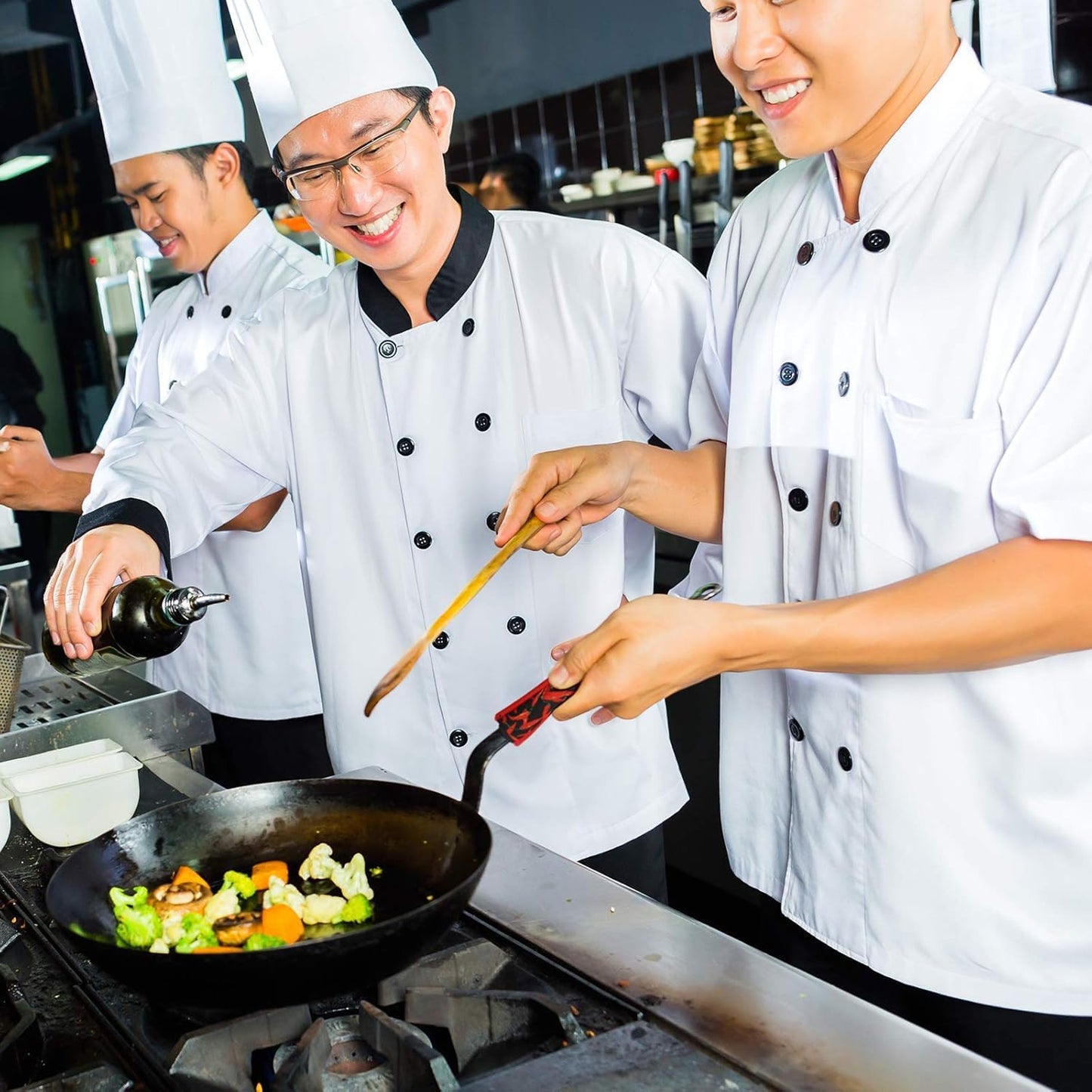 Extra Long Professional Silicone Oven Mitts with Quilted Liner, Durable Heat Resistant Oven Gloves, Heat Resistant Oven Gloves,2 Pack (Black)