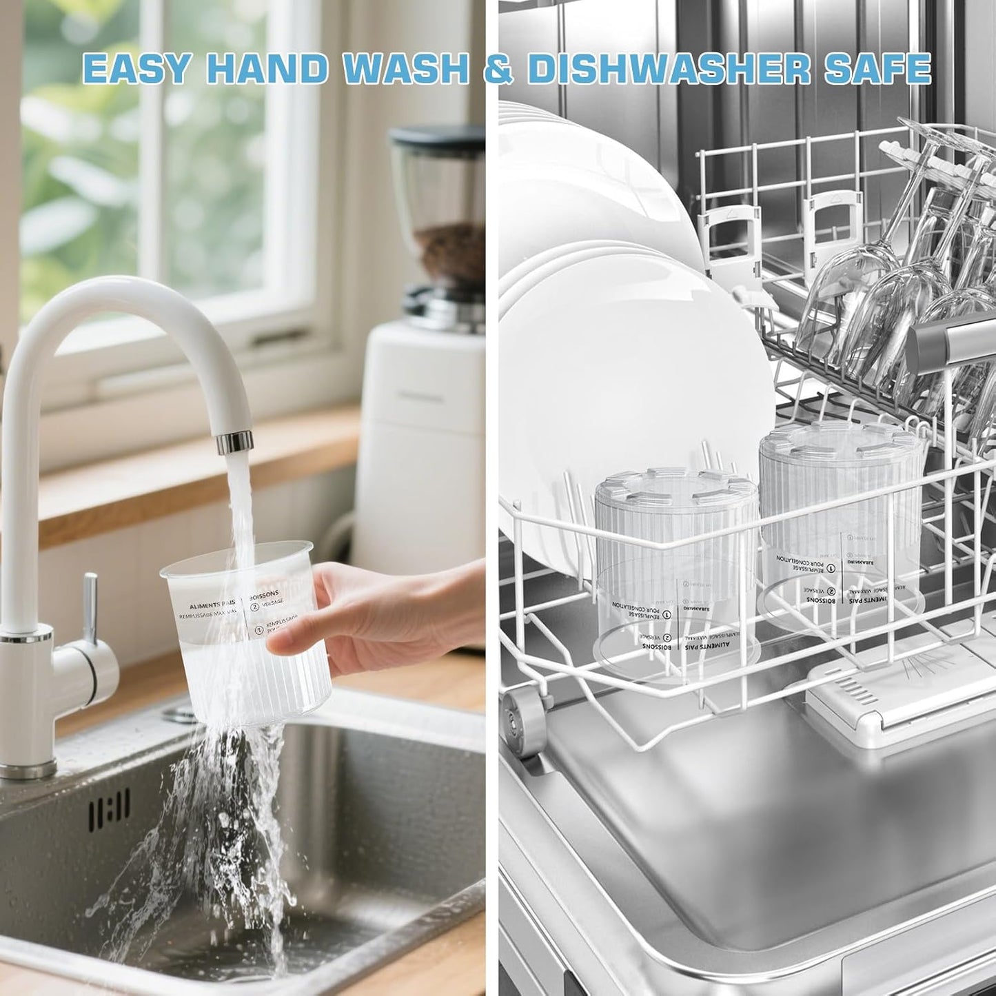 4 Pack Containers Pints and Lids for Ninja Creami Deluxe NC500,NC501CO Series Ice Cream Maker with Scoop and Spoons- Dishwasher Safe, Leak Proof