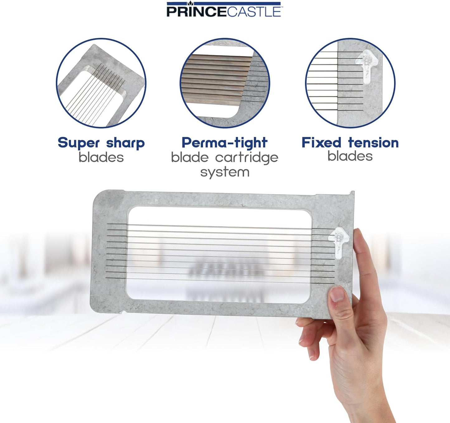 Prince Castle 7/32" Blade Cartridge for 943-D Tomato Saber, 10 Blades -Blade Replacement Cutter Blade for Cutting and Chopping Tomatoes, Fruits and More in Commercial Kitchens, Restaurants and More