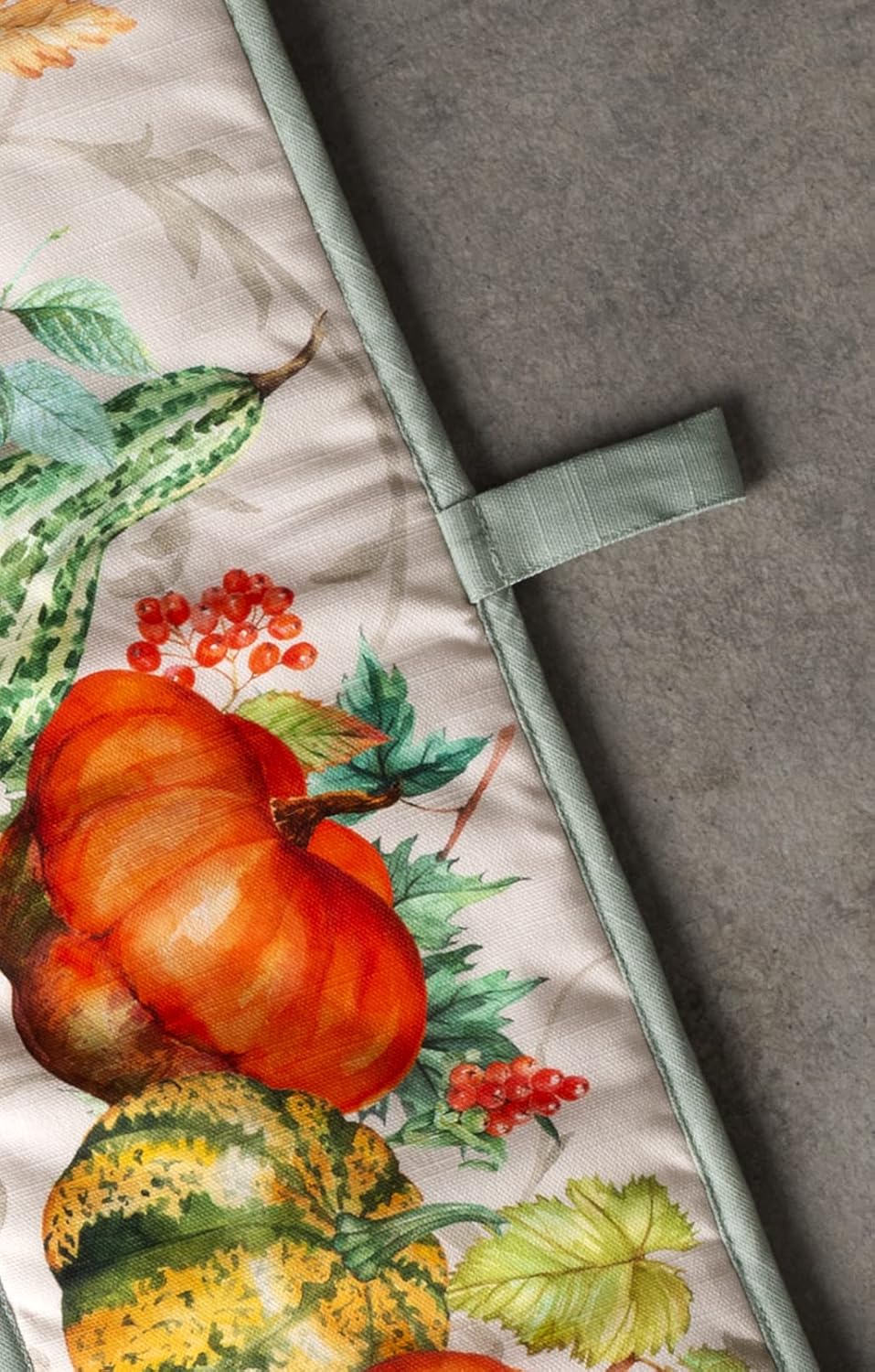 Maison d' Hermine Double Oven Mitts 100% Cotton 7"x35" Double Oven Mitt Heat Resistant BBQ Cooking Gloves with Loop, Baking, Grilling, Home, Kitchen, Handling Hot Pans (Lumina)