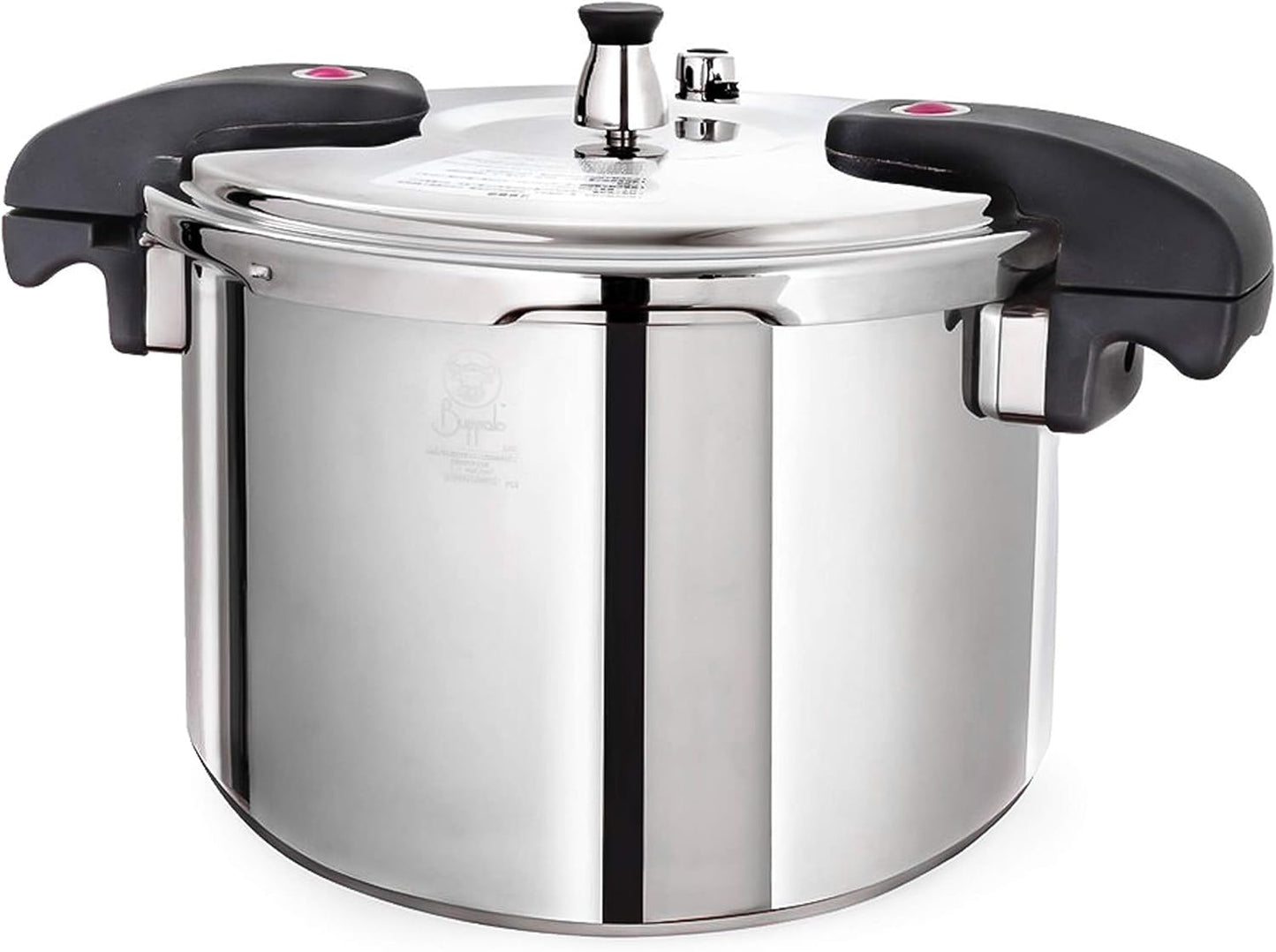 Buffalo 12 Quart Pressure Cooker Stainless Steel - Large Canning Pot with Lid for Home, Commercial Use - Easy to Clean Induction Stove Top Pressure Canner, Can Cooker - SG Certificate QCP412