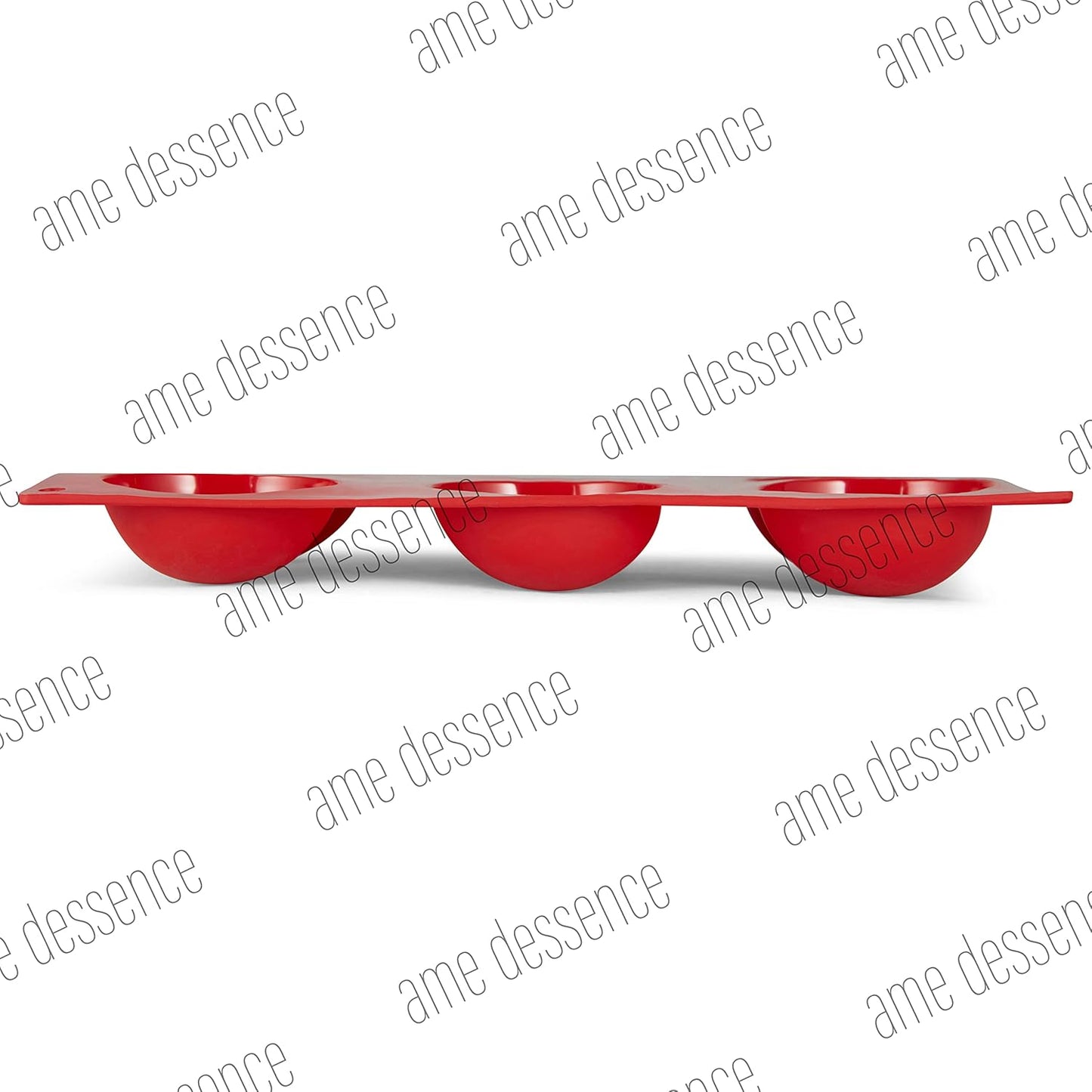 AME D'ESSENCE Hemisphere Shaped Silicone Baking Mold - Non-Stick, Flexible, 6-Cup Capacity (2.7 oz), Reusable and Food-Grade - Perfect for Cakes, Muffins, Mousse, and More!