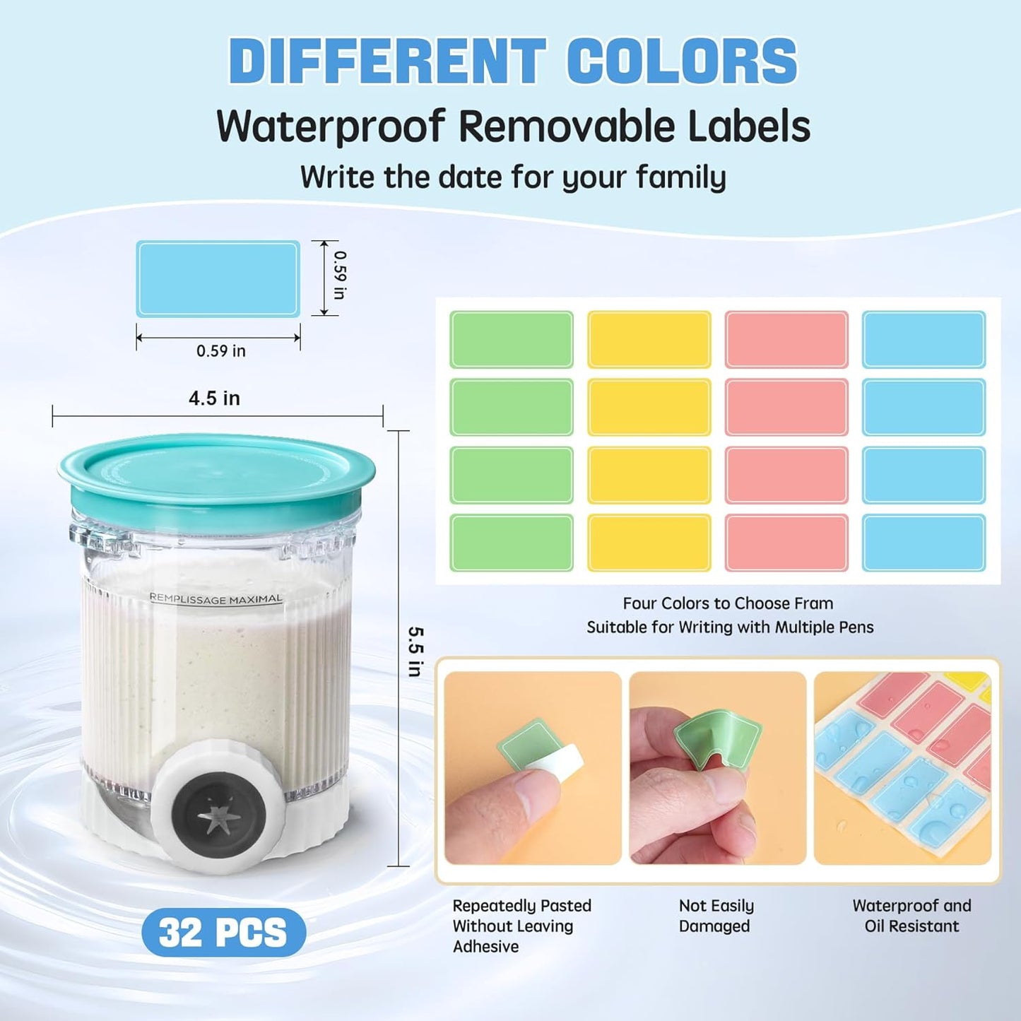 4 Pack Creami Swirl Pints & Lids for Ninja, Compatible with NC700 Series Ninja Swirl Ice Cream & Soft Serve Makers, with 4 Spoons & 64 Writable Labels, BPA-Free & Dishwasher Safe, Assorted Colors