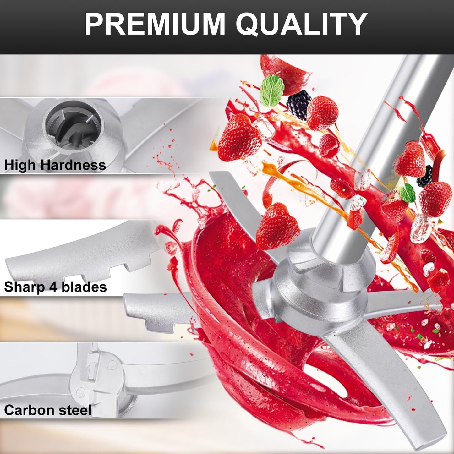 Replacement Paddle Blade for Ninja Creami NC500 Series Deluxe Ice Cream Makers Compatible with Creamerizer NC500 NC501 NC501H NC501HBL CN501CO Creamy Icecream Creamer Machine Mixing Accessories Parts