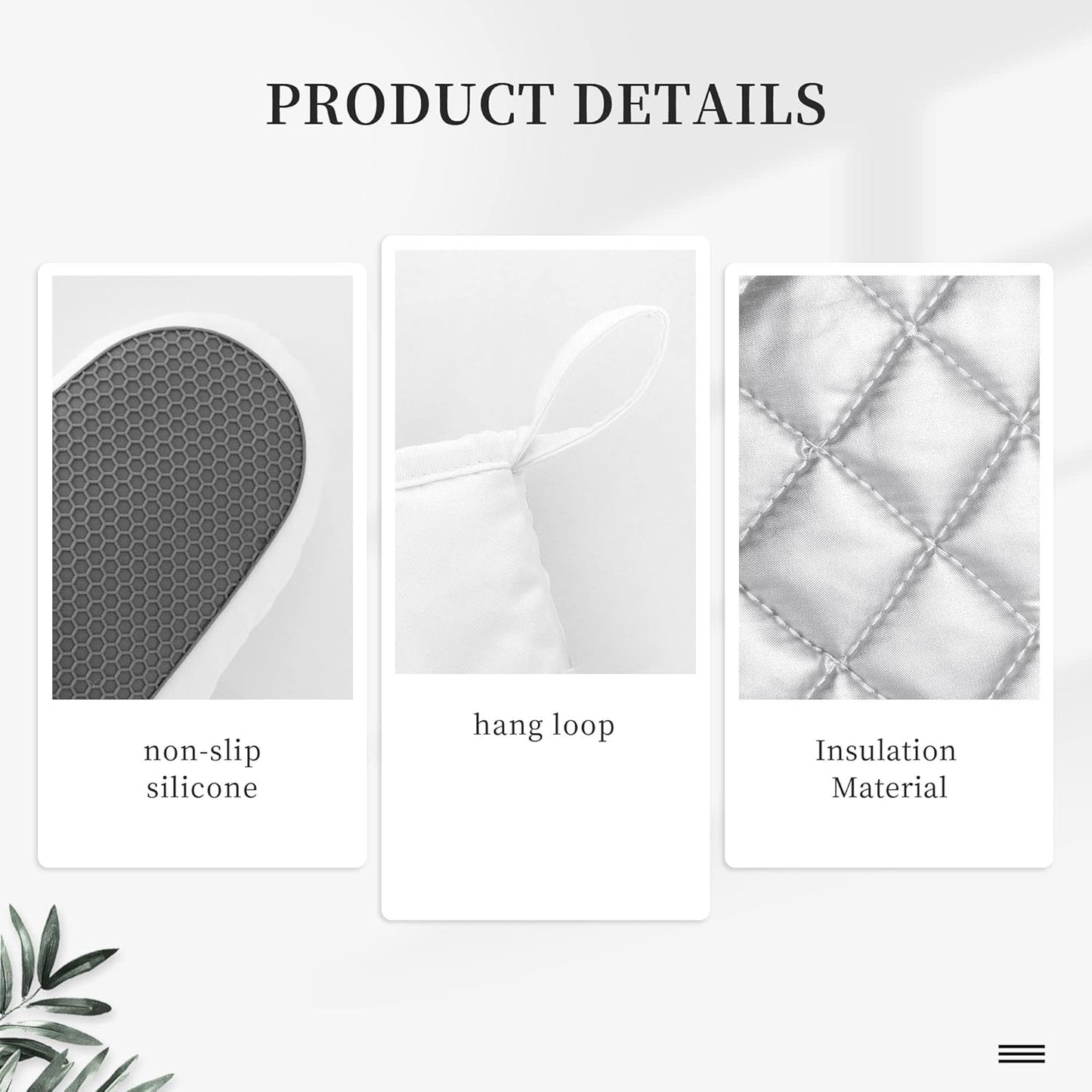 Gothic Skull Oven Mitts and Pot Holders Sets of 4,Resistant Hot Pads with Silicone Non-Slip BBQ Gloves for Kitchen,Cooking,Baking,Grilling