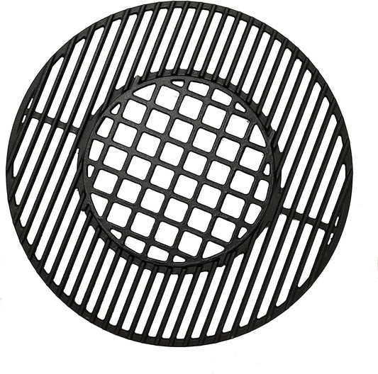 C883E Cast Iron Cooking Grid Grates Replacement for Weber 22.5 inches One-Touch Silver, Bar-B-Kettle, Master-Touch and One-Touch